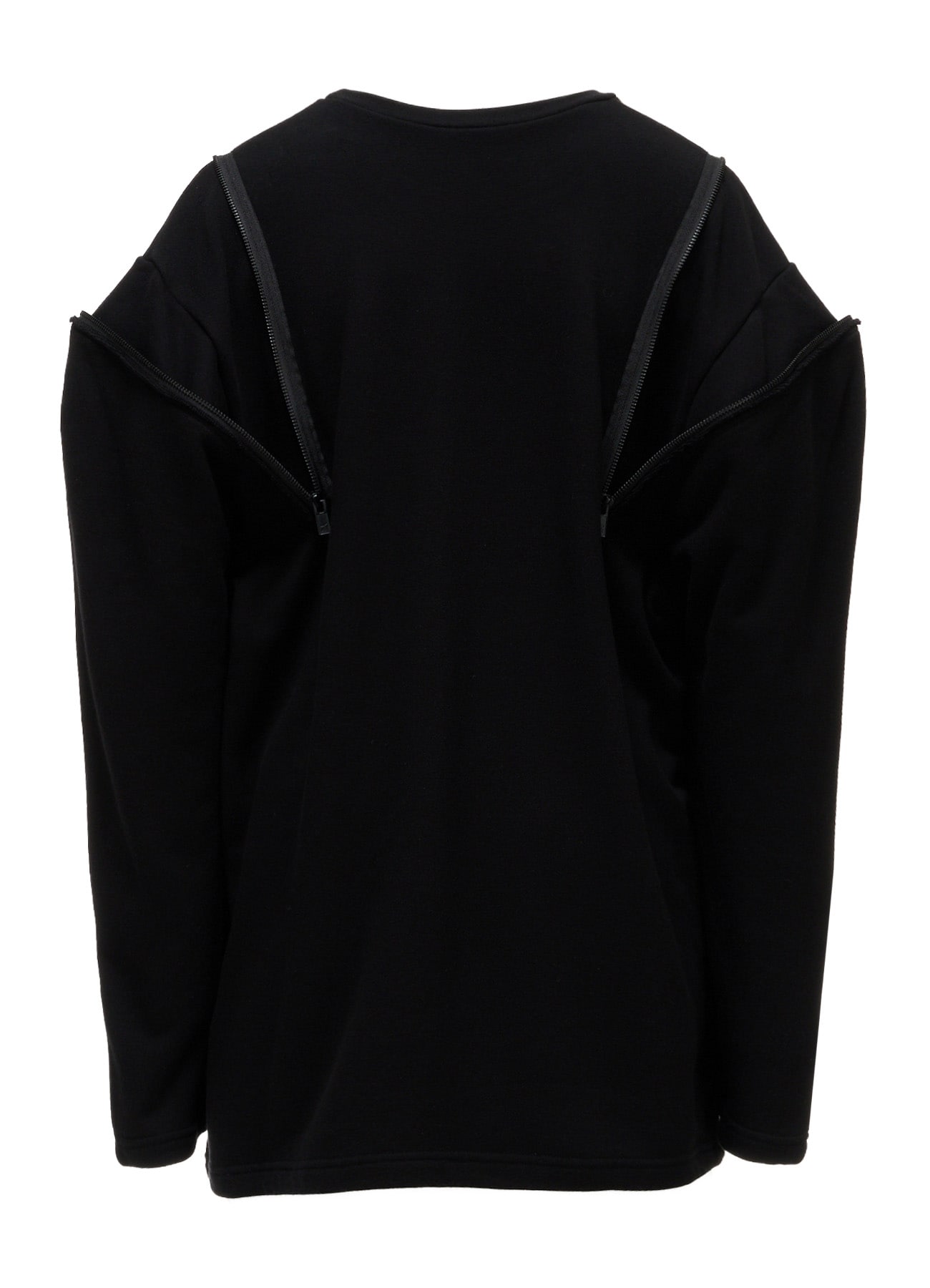 FRENCH TERRY SHOULDER ZIP PULLOVER