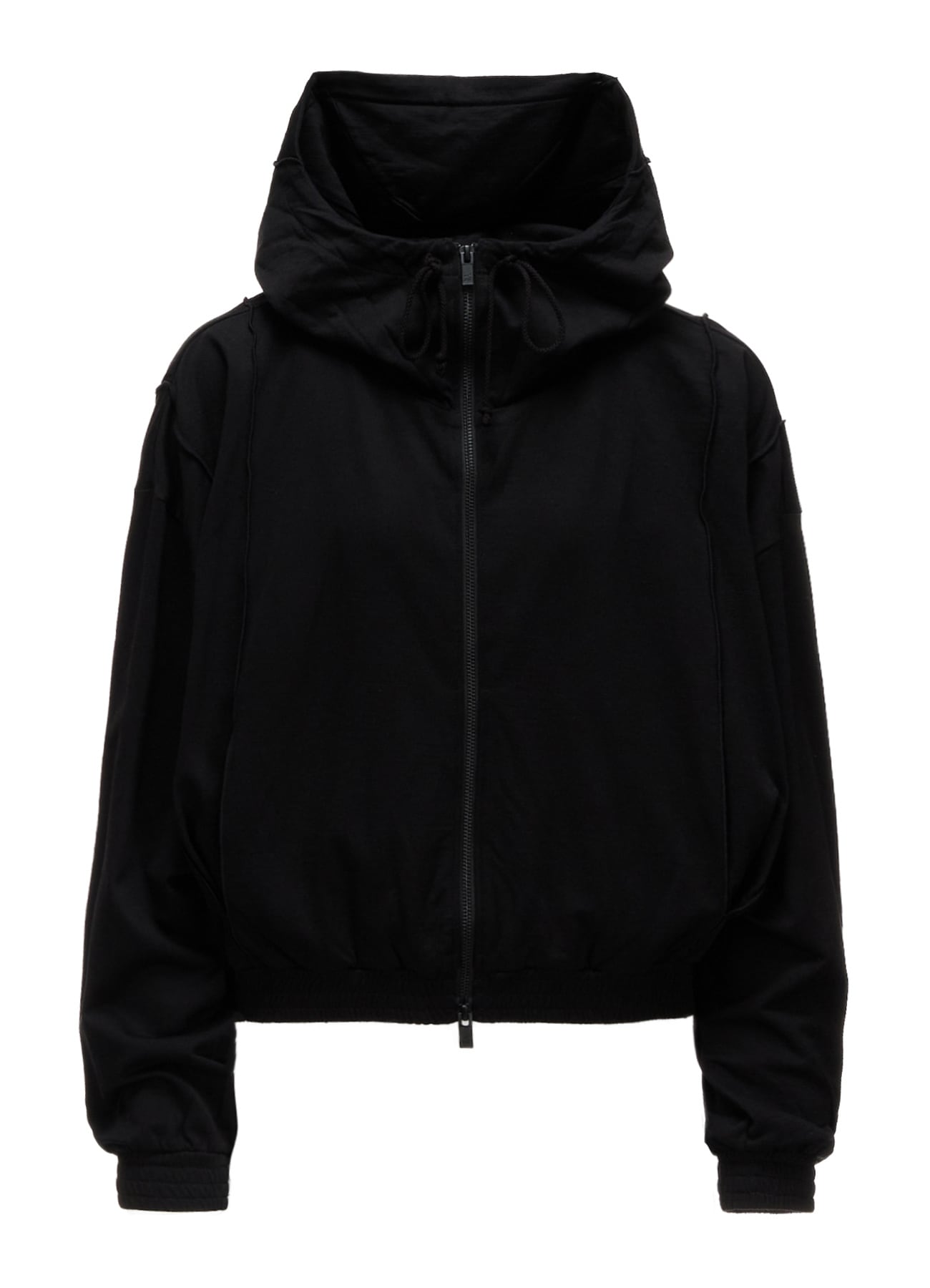 FRENCH TERRY PANEL SHORT HOODIE