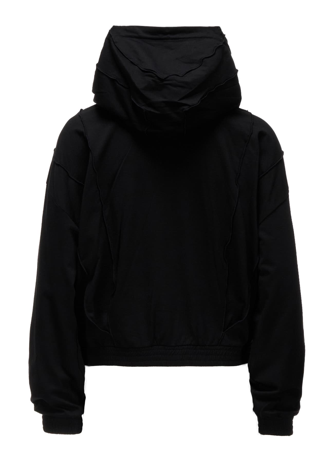 FRENCH TERRY PANEL SHORT HOODIE