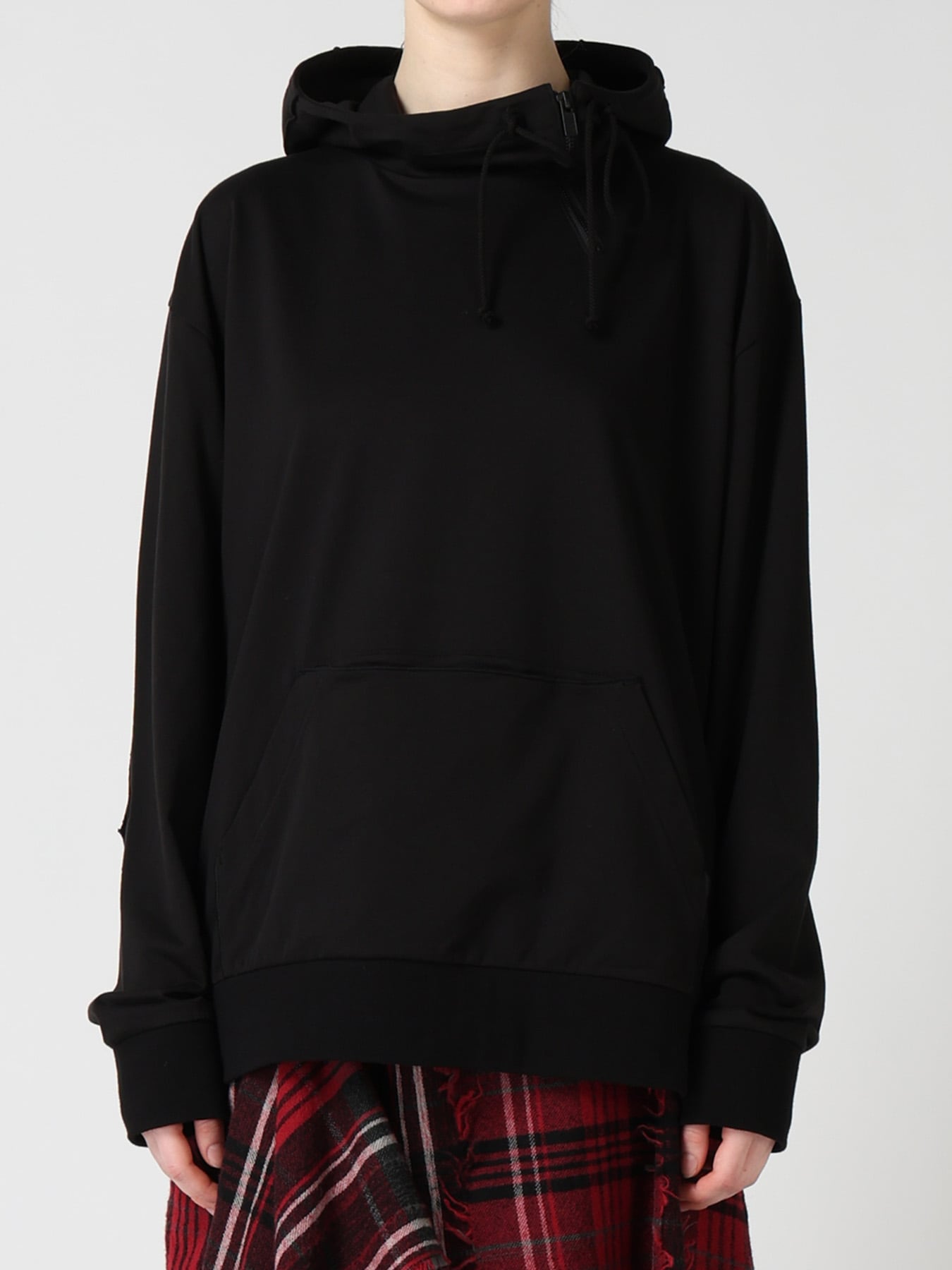 FRENCH TERRY PANEL BIG HOODIE