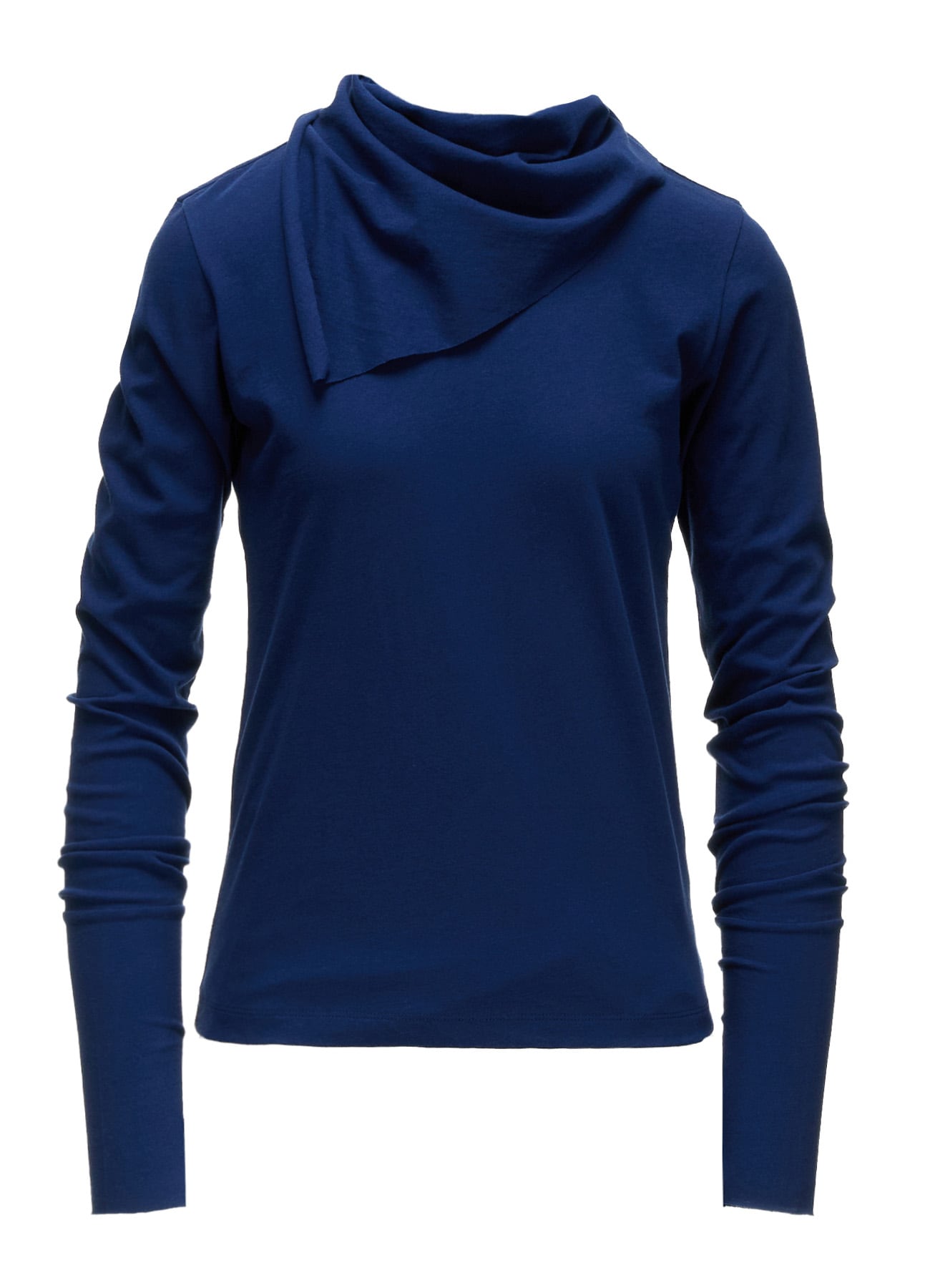 HARD TWISTED JERSEY COLLAR SCARF T-SHIRT