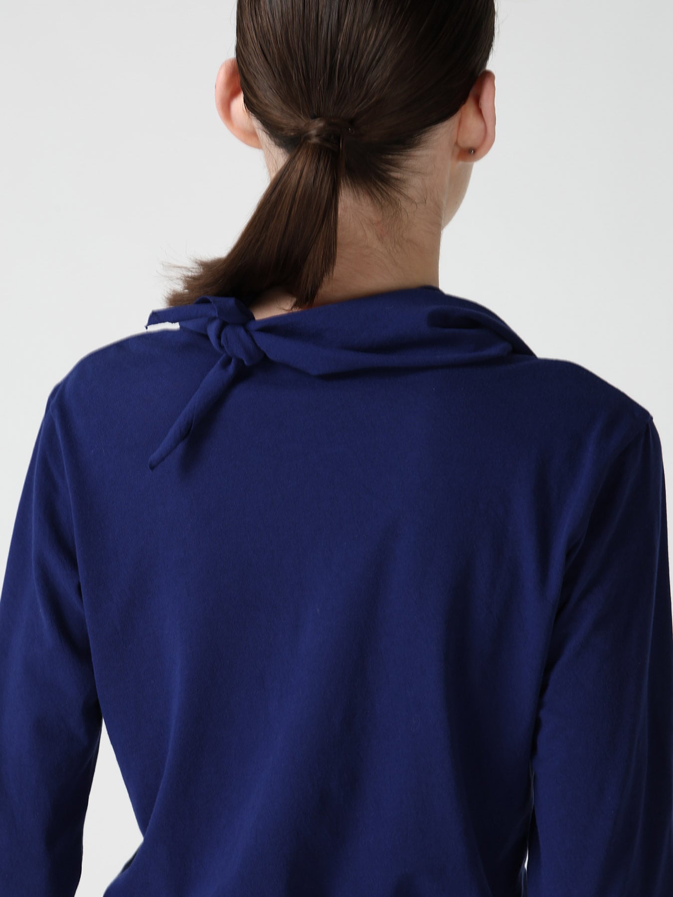 HARD TWISTED JERSEY COLLAR SCARF T-SHIRT