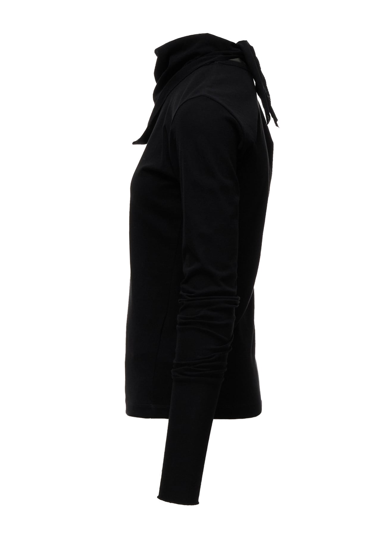 HARD TWISTED JERSEY COLLAR SCARF T-SHIRT