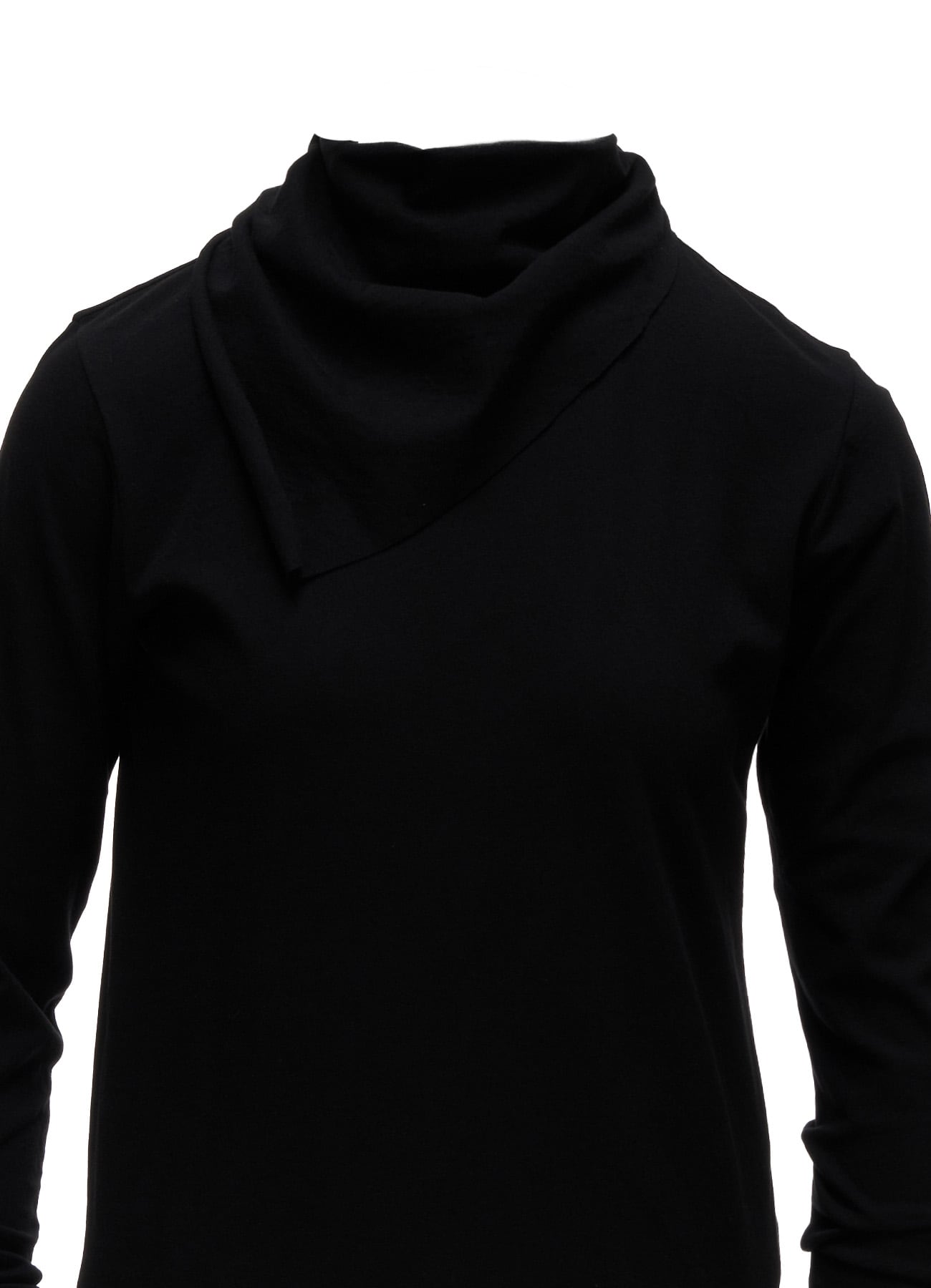 HARD TWISTED JERSEY COLLAR SCARF T-SHIRT