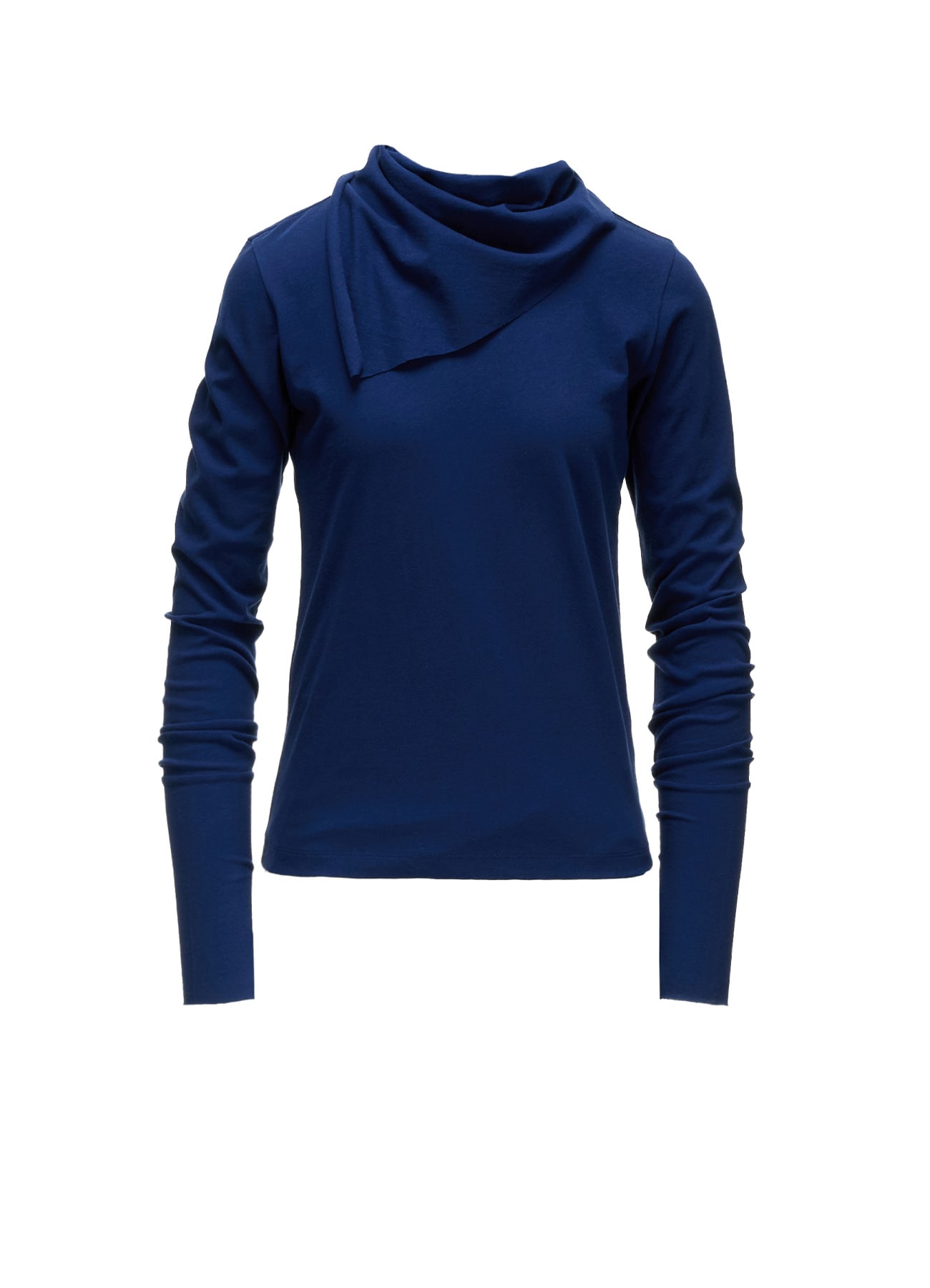 HARD TWISTED JERSEY COLLAR SCARF T-SHIRT