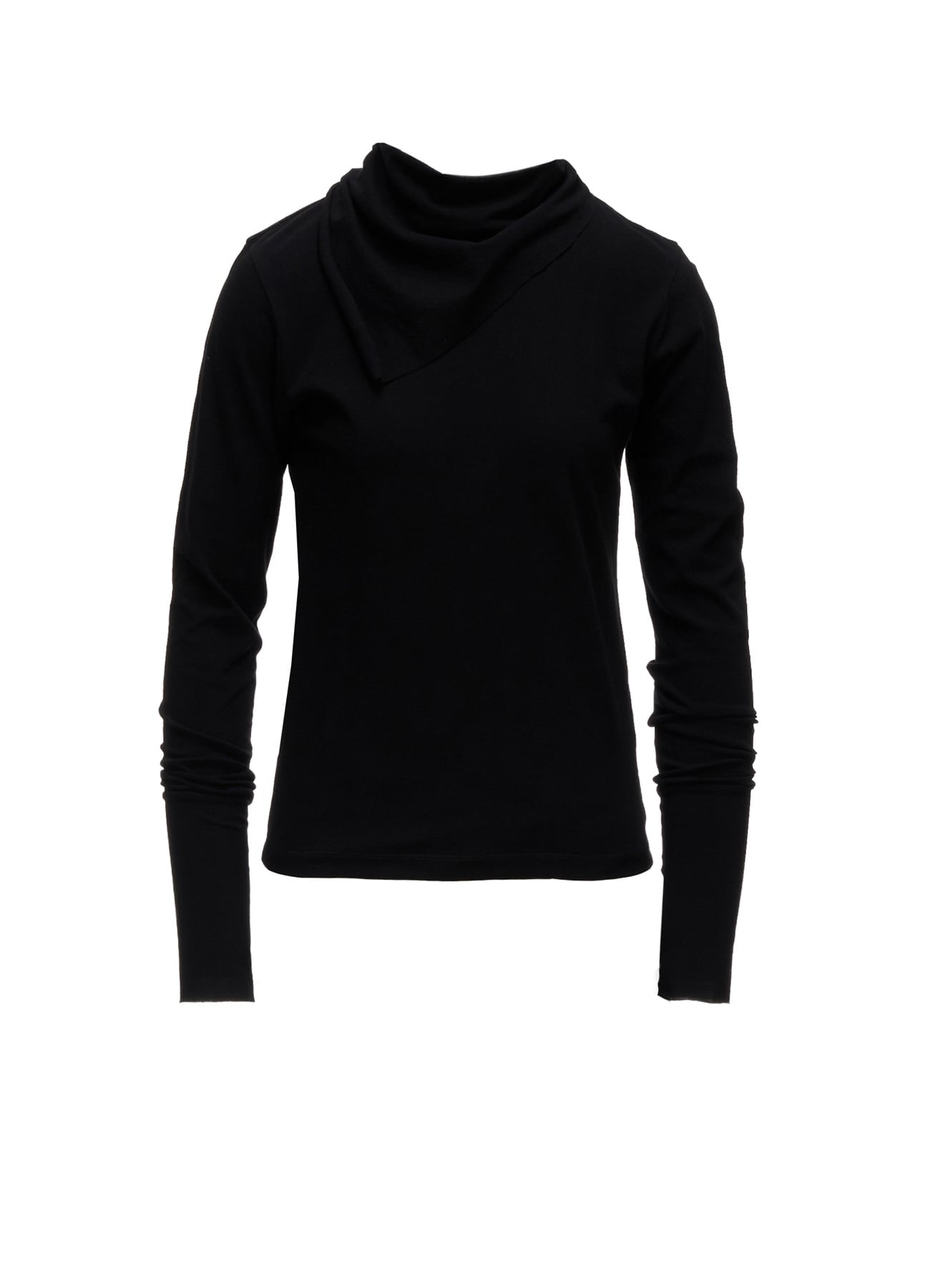 HARD TWISTED JERSEY COLLAR SCARF T-SHIRT