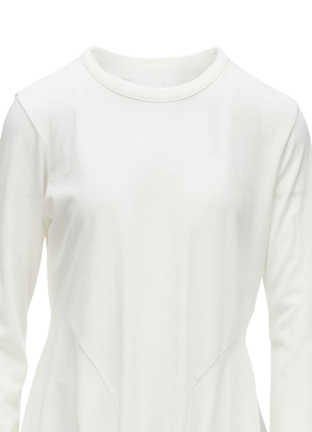 HARD TWISTED JERSEY SIDE DRAPE T-SHIRT