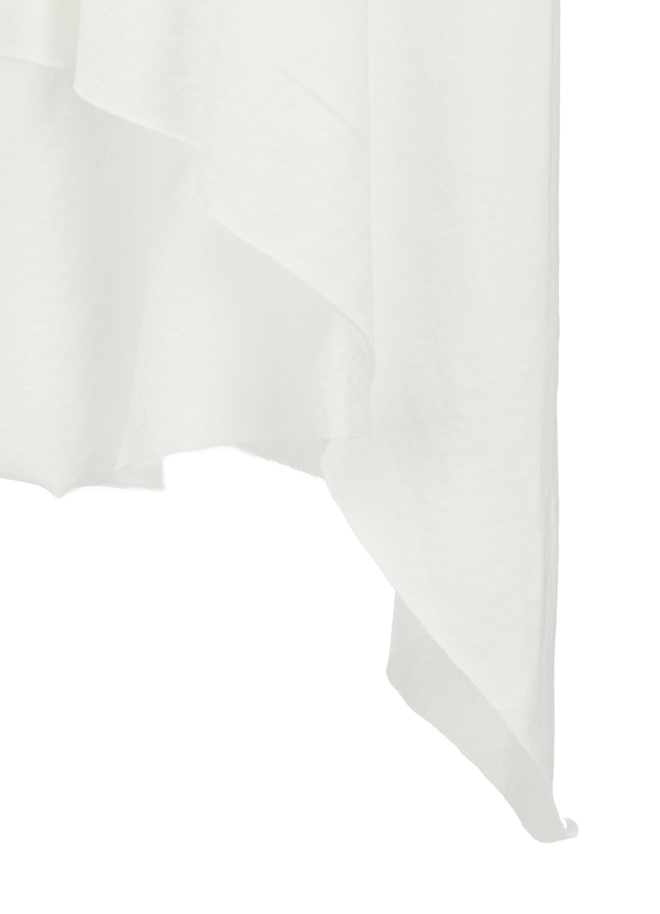 HARD TWISTED JERSEY SIDE DRAPE T-SHIRT