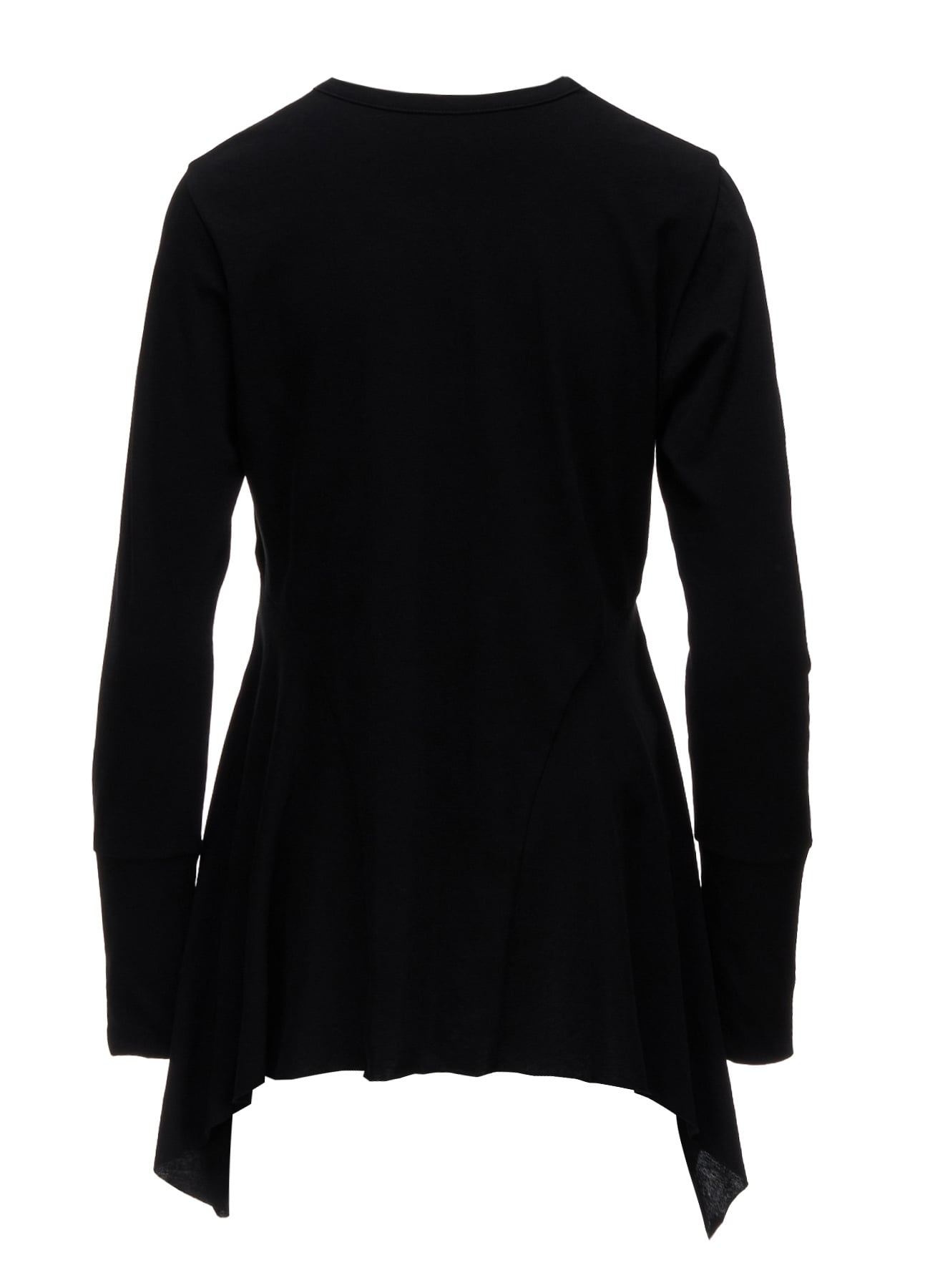 HARD TWISTED JERSEY SIDE DRAPE T-SHIRT