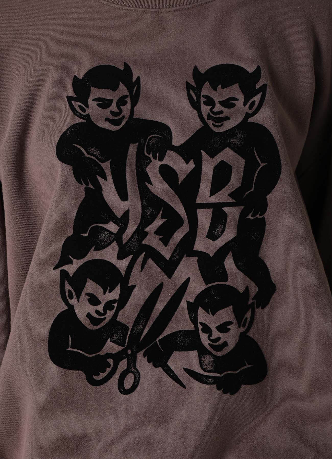 DEVIL PRINT SWEAT SHIRT