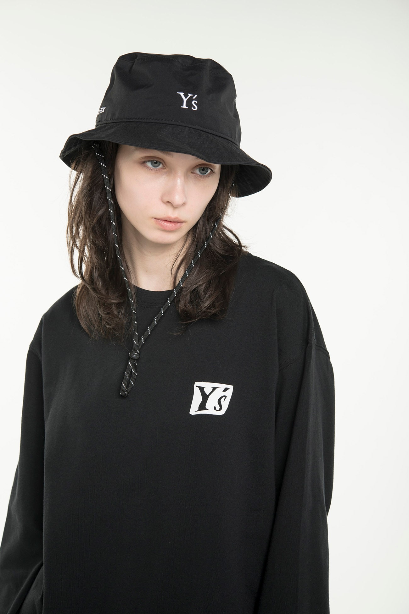 Y's x New Era LONG SLEEVE COTTON TEE