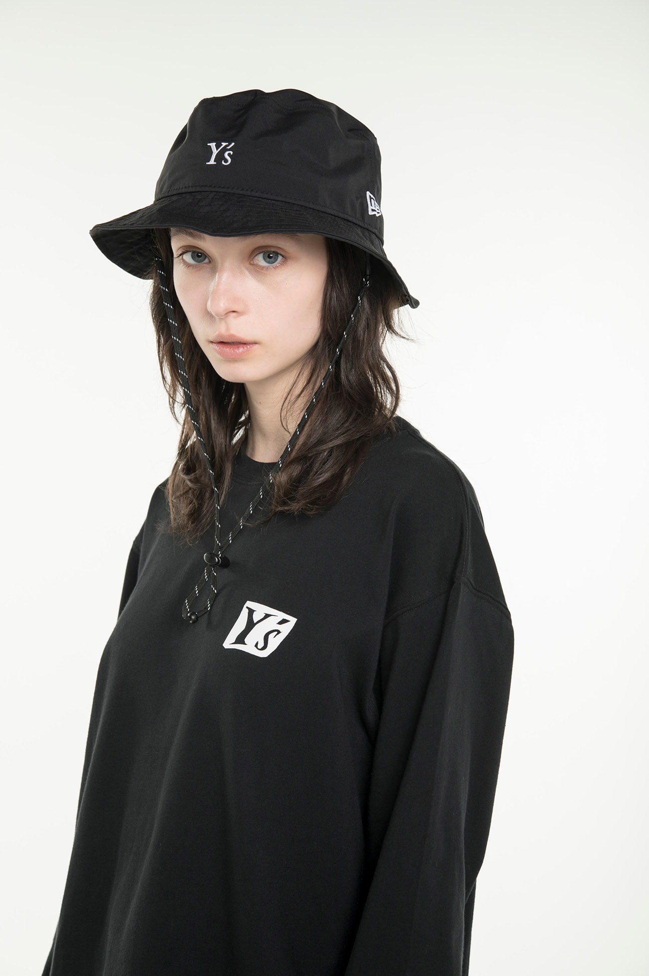 Y's x New Era LONG SLEEVE COTTON TEE