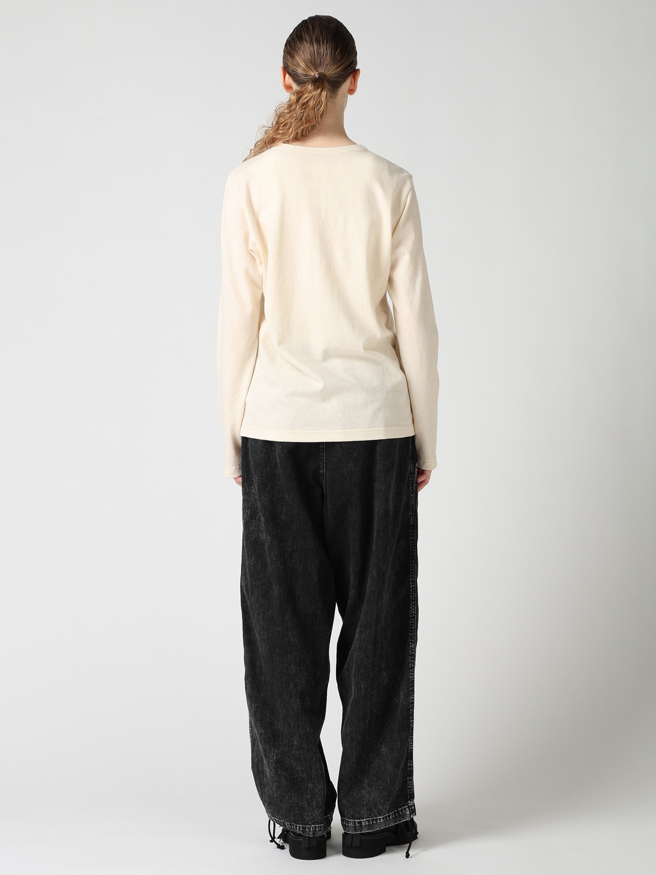 COTTON JERSEY Y'S STITCH LONG SLEEVE T-SHIRT