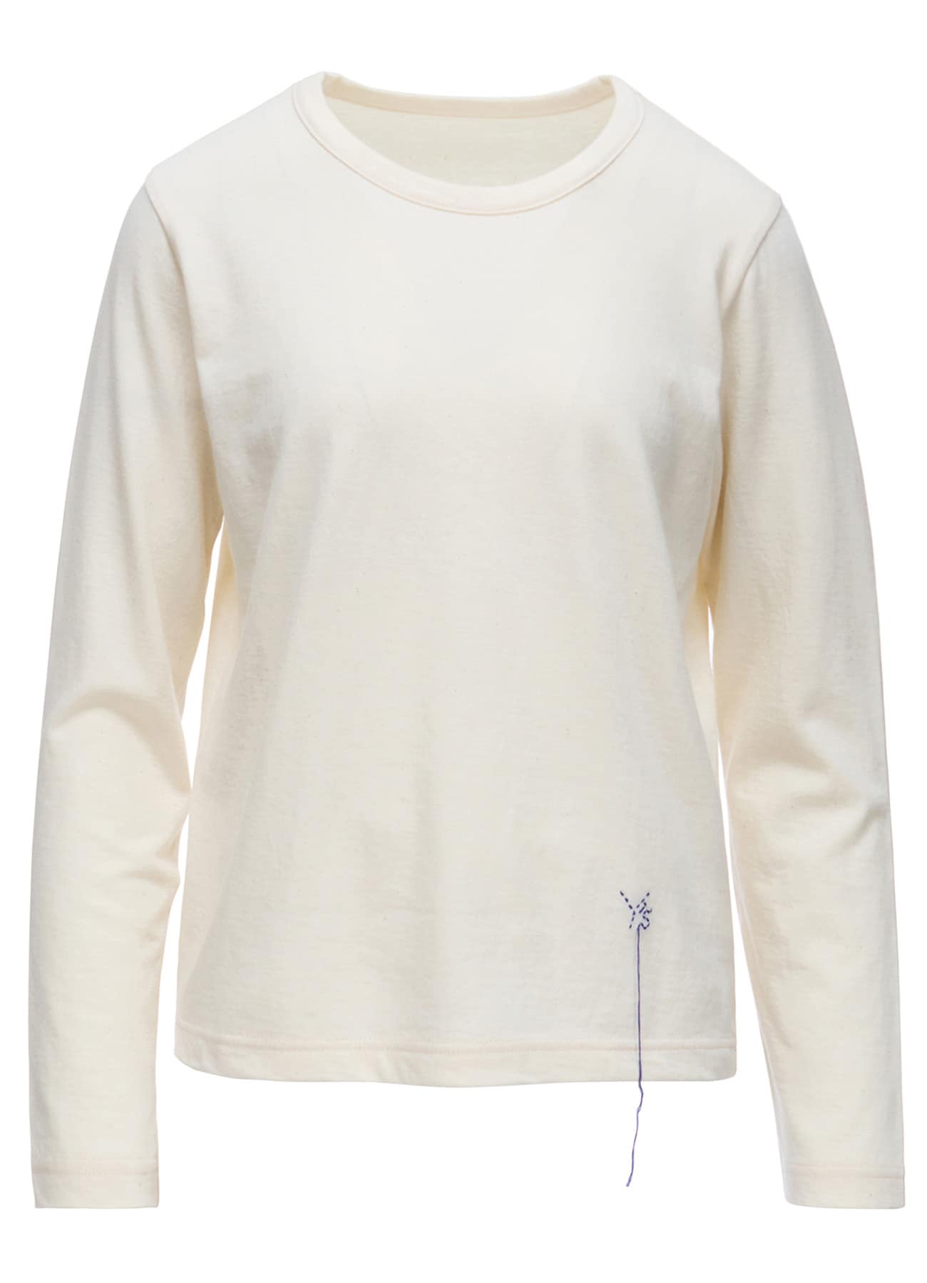 COTTON JERSEY Y'S STITCH LONG SLEEVE T-SHIRT