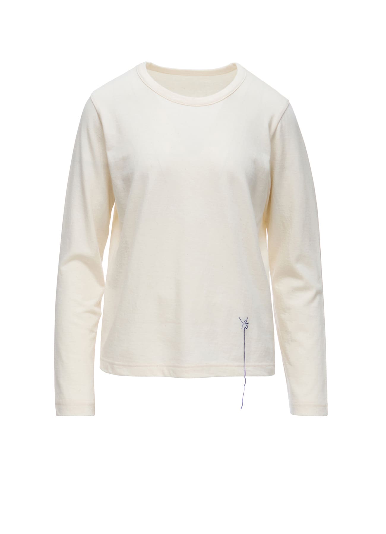 COTTON JERSEY Y'S STITCH LONG SLEEVE T-SHIRT