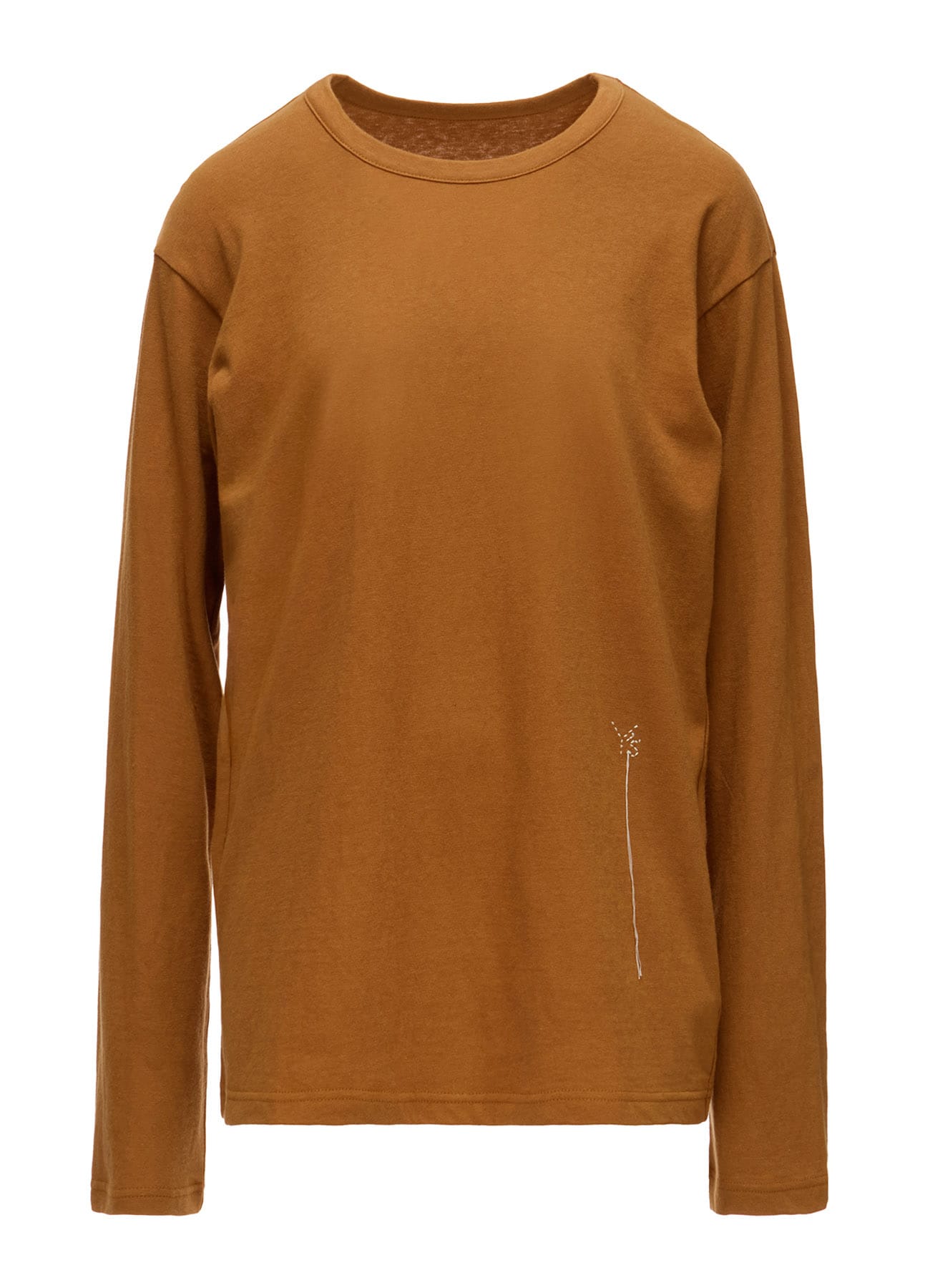 COTTON JERSEY Y'S STITCH BIG LONG SLEEVE T-SHIRT