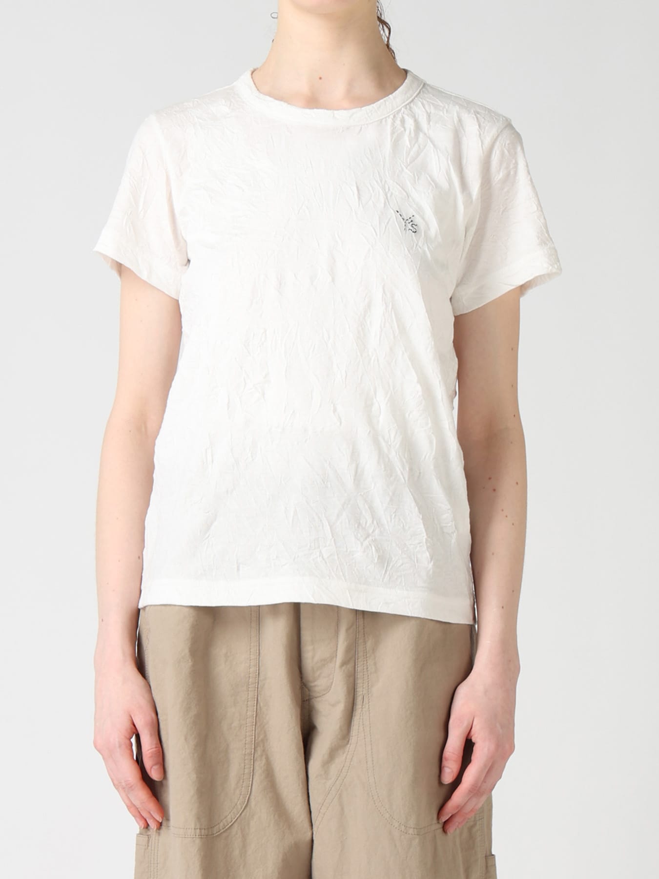 COTTON JERSEY Y'S STITCH T-SHIRT
