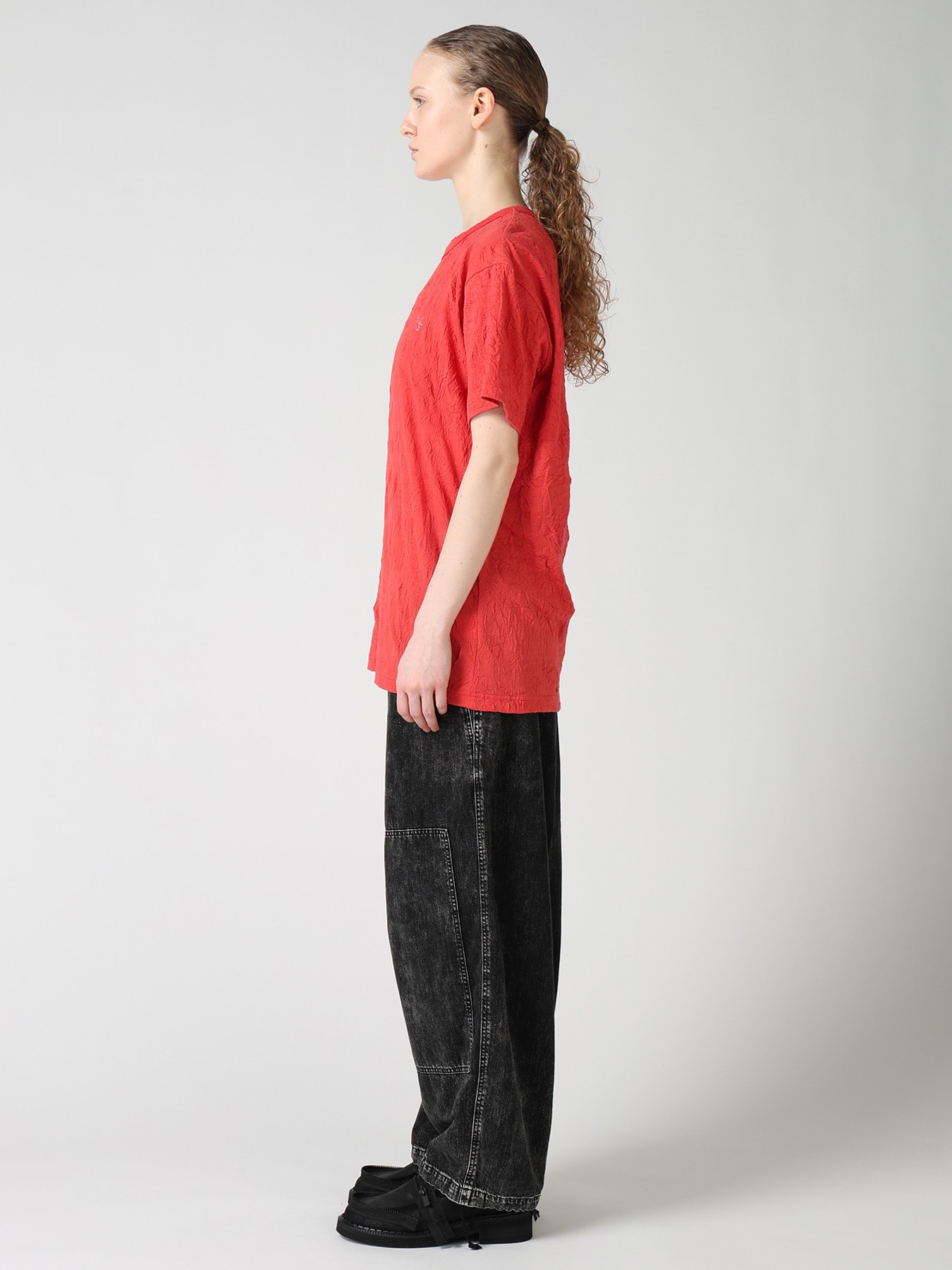 COTTON JERSEY Y'S STITCH BIG T-SHIRT