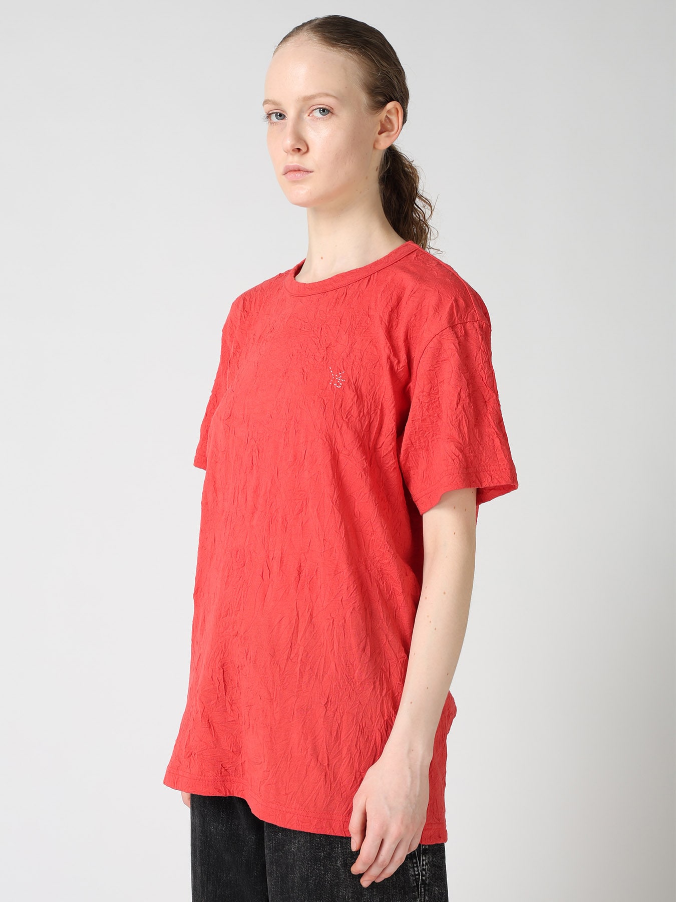 COTTON JERSEY Y'S STITCH BIG T-SHIRT