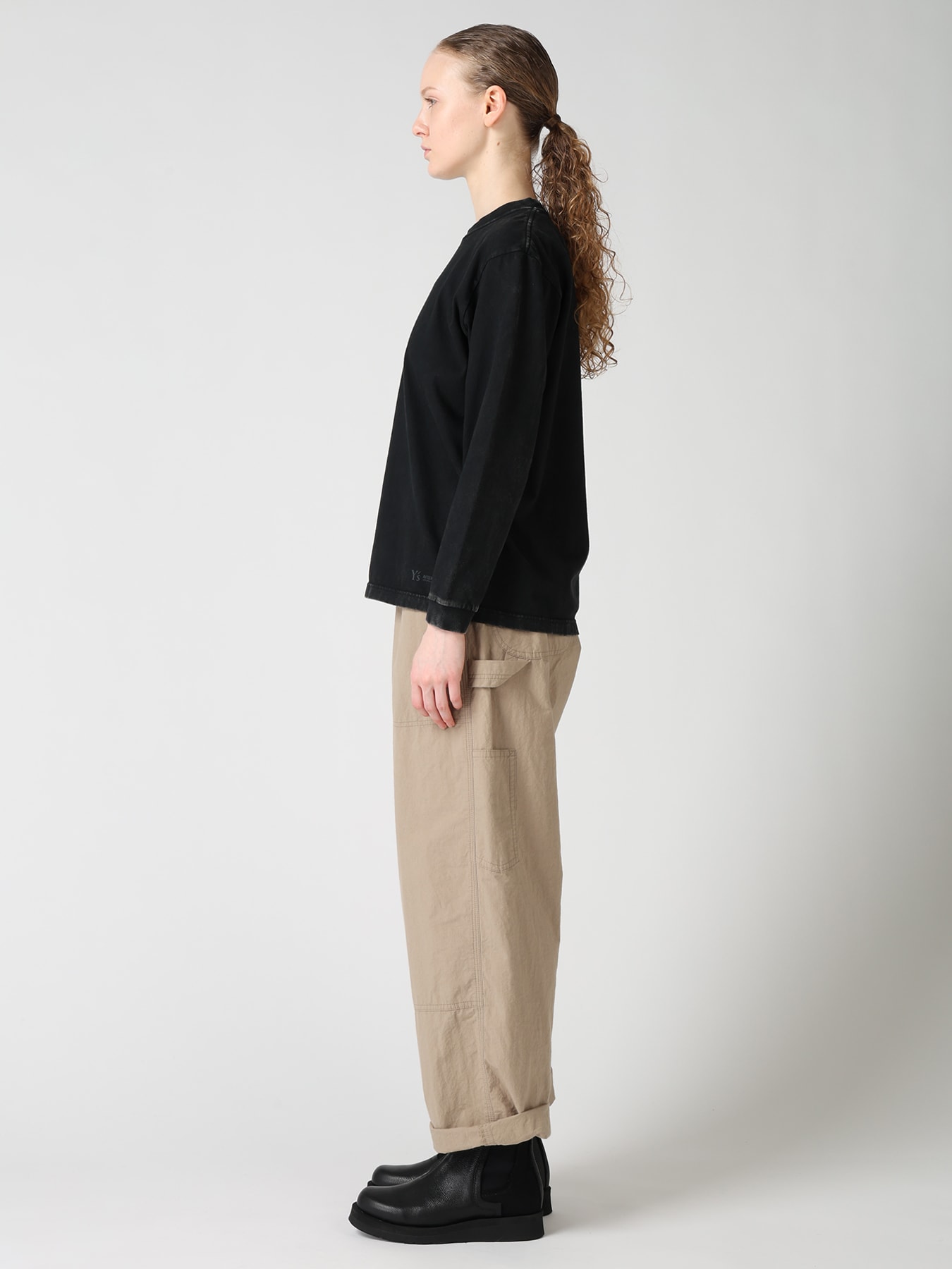 7.4OZ SULFUR DYED LONG SLEEVE JERSEY T-SHIRT