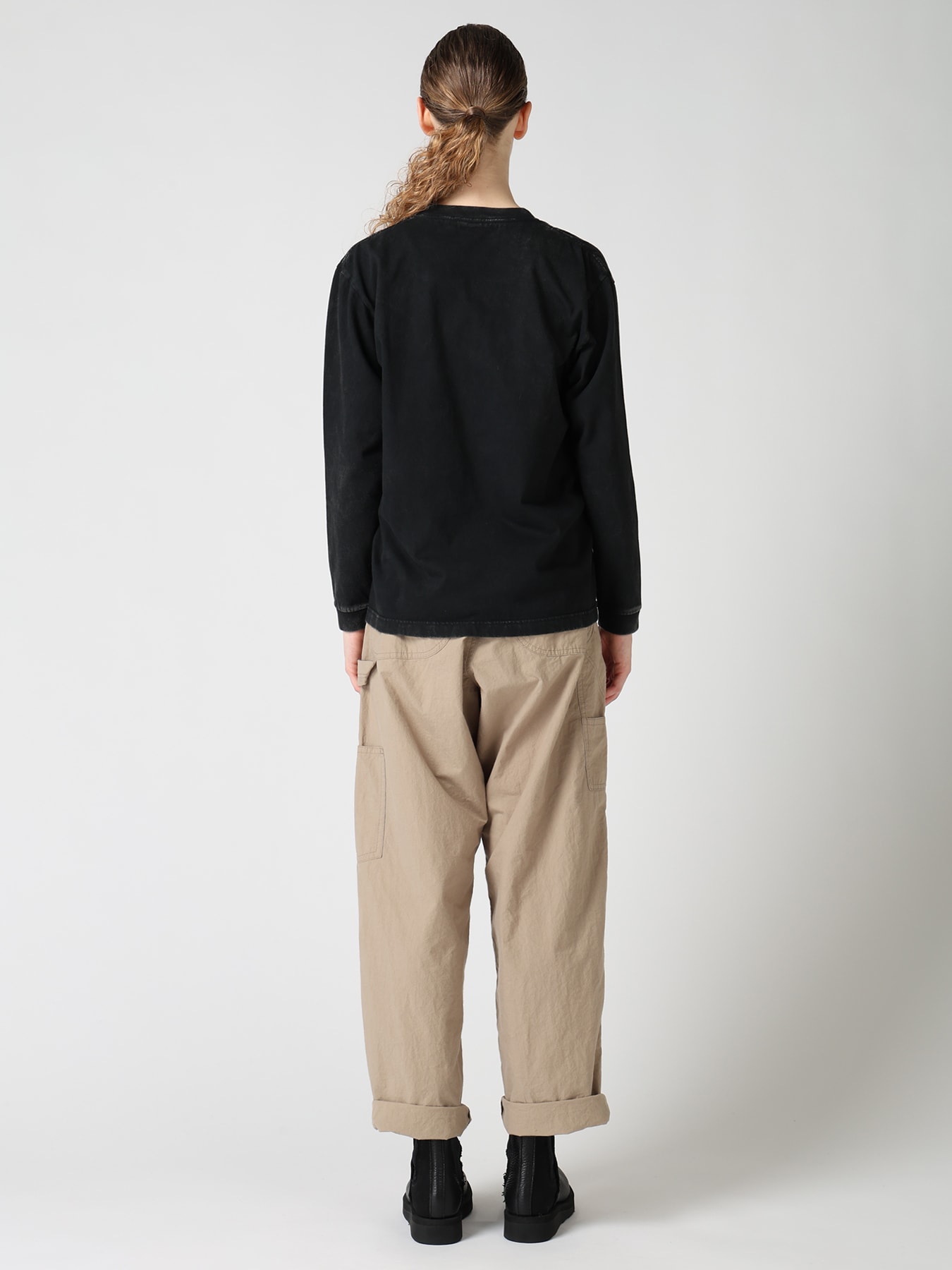 7.4OZ SULFUR DYED LONG SLEEVE JERSEY T-SHIRT