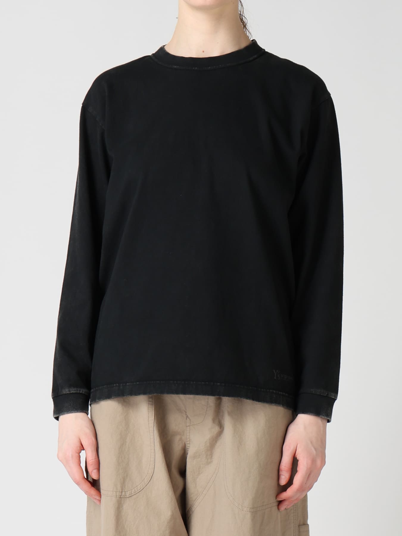 7.4OZ SULFUR DYED LONG SLEEVE JERSEY T-SHIRT