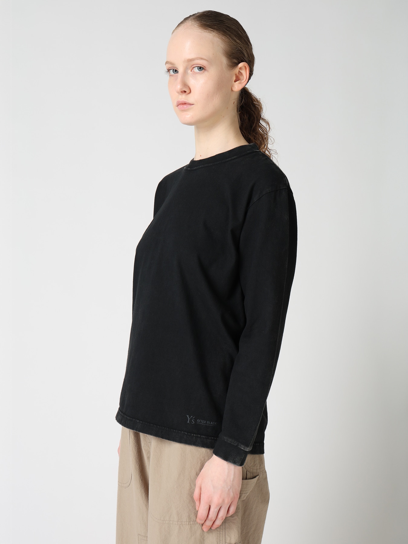 7.4OZ SULFUR DYED LONG SLEEVE JERSEY T-SHIRT