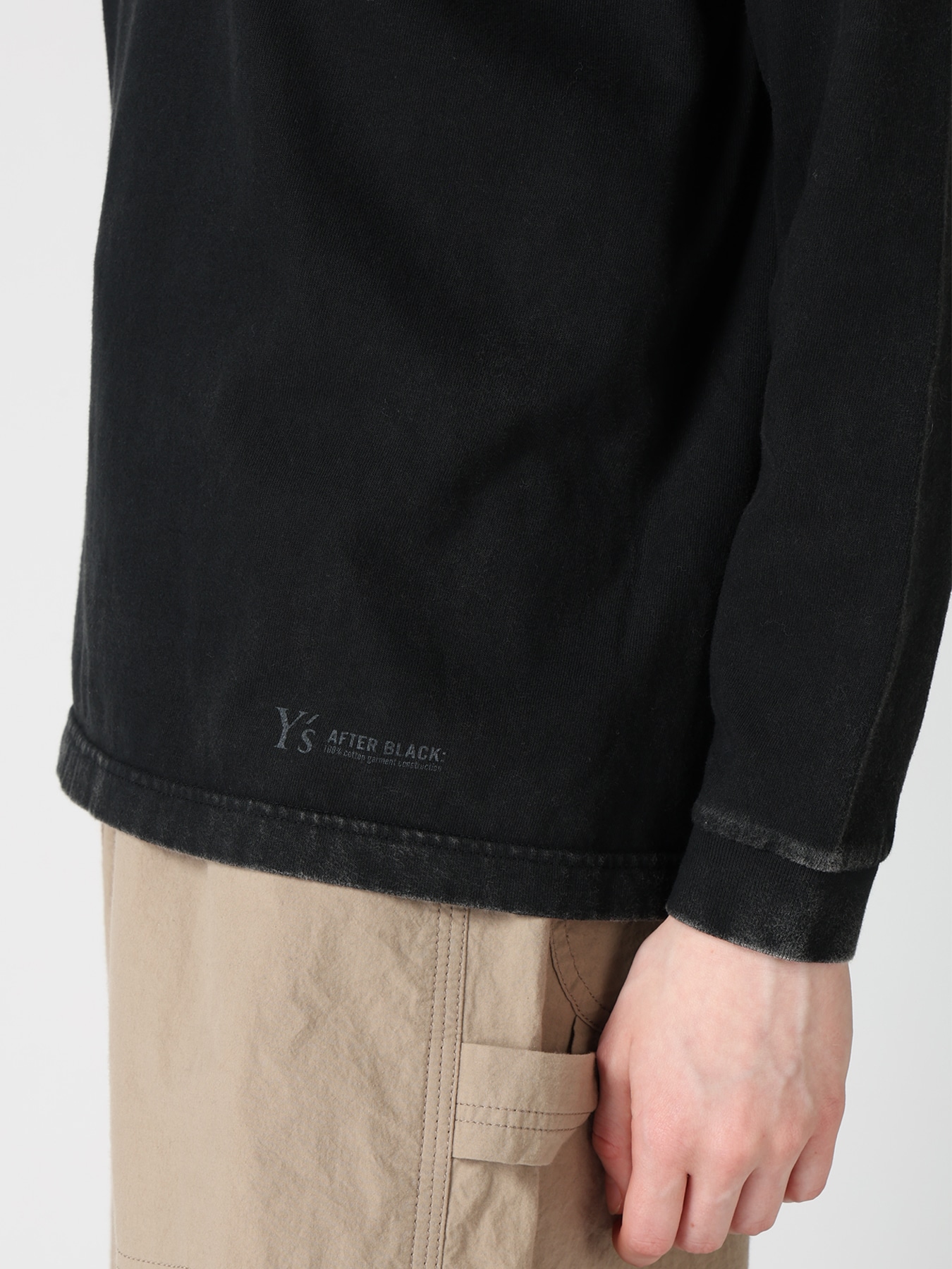 7.4OZ SULFUR DYED LONG SLEEVE JERSEY T-SHIRT
