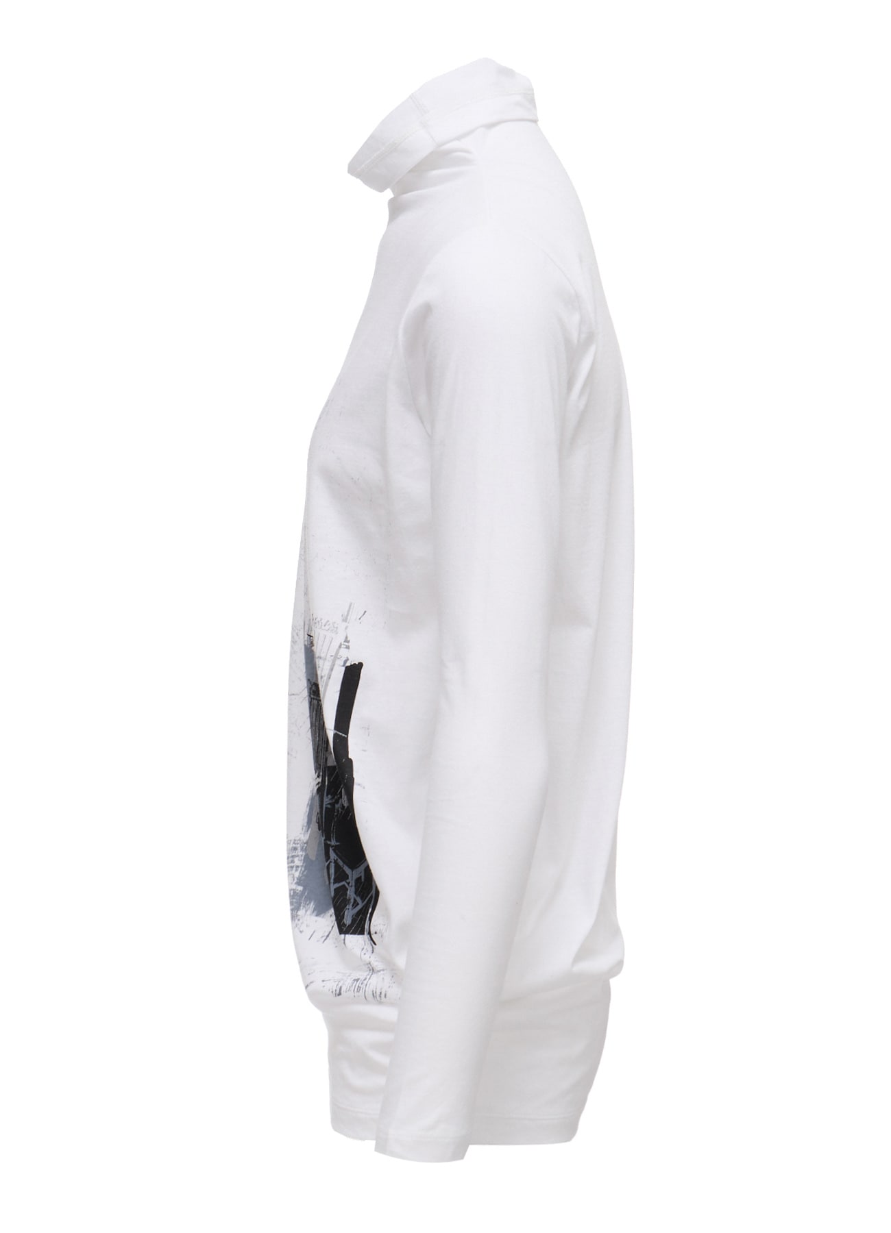 ATELIER PIGMENT PRINTED BOTTLE NECK T-SHIRT