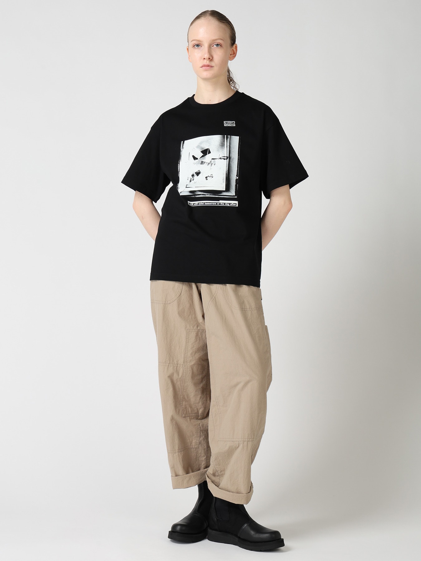 6.5OZ JERSEY MESSAGE PRINT T-SHIRT B