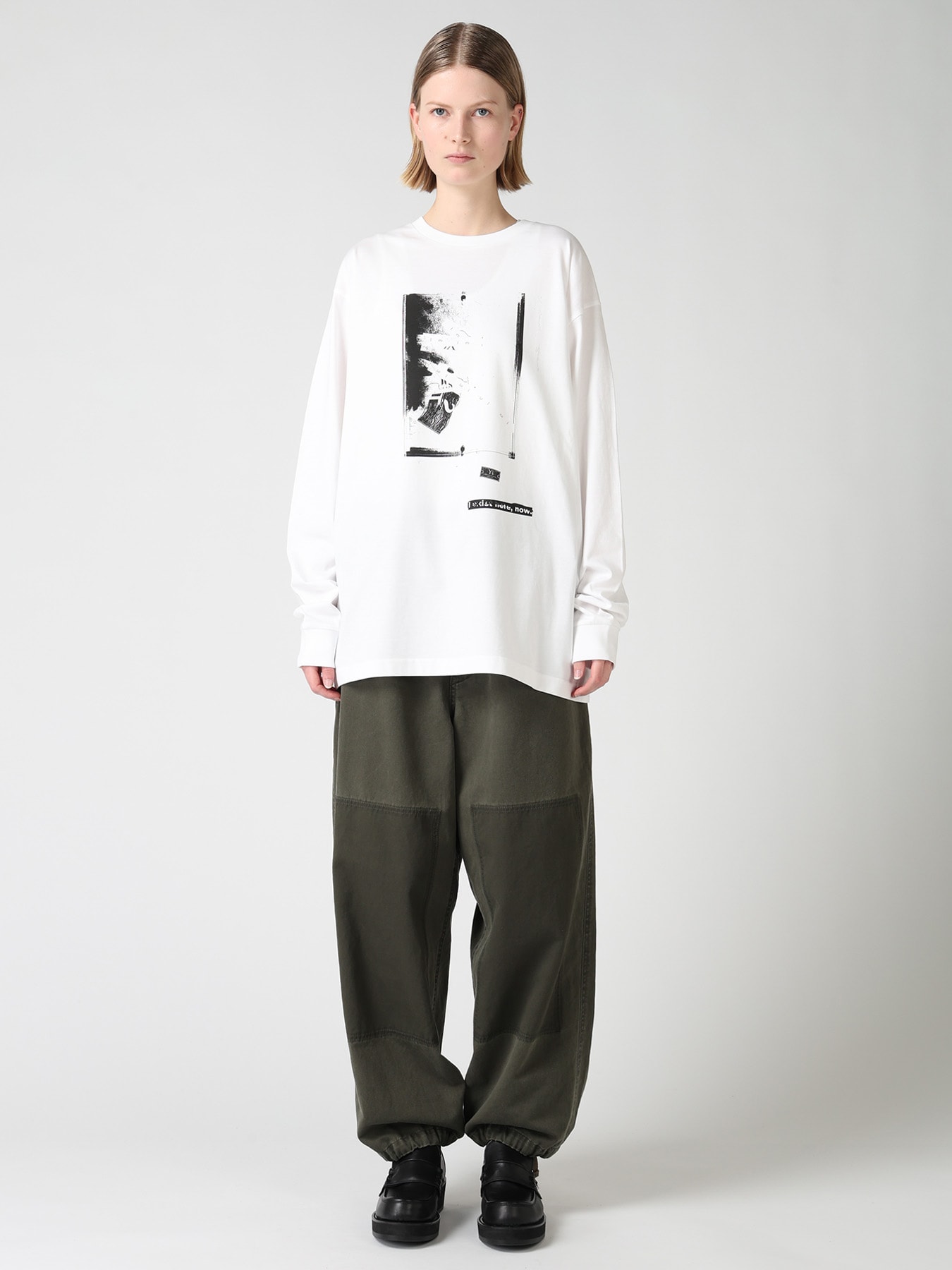 6.5OZ JERSEY MESSAGE PRINT LONG SLEEVE T-SHIRT B