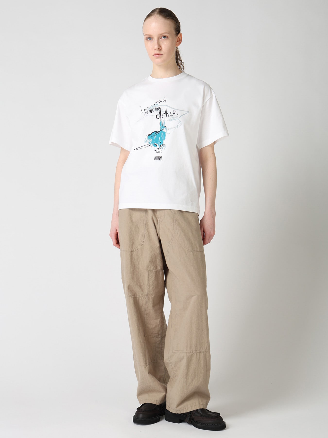 6.5 OZ JERSEY RABBIT PRINT T-SHIRT