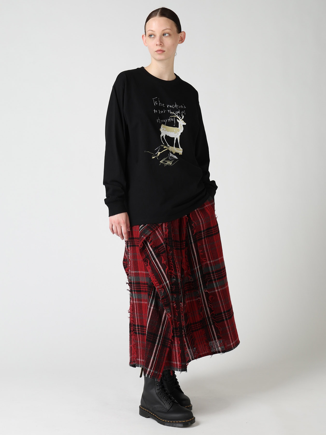 6.5 OZ JERSEY DEER PRINT T-SHIRT