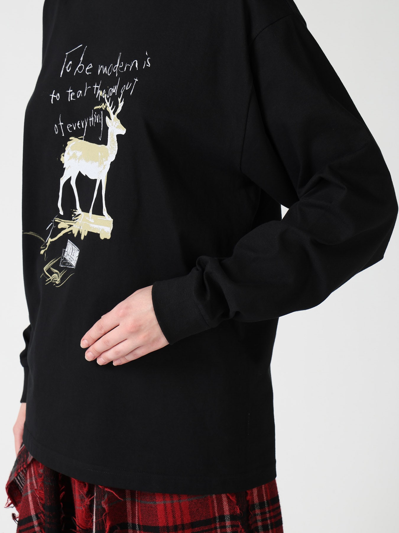 6.5 OZ JERSEY DEER PRINT T-SHIRT