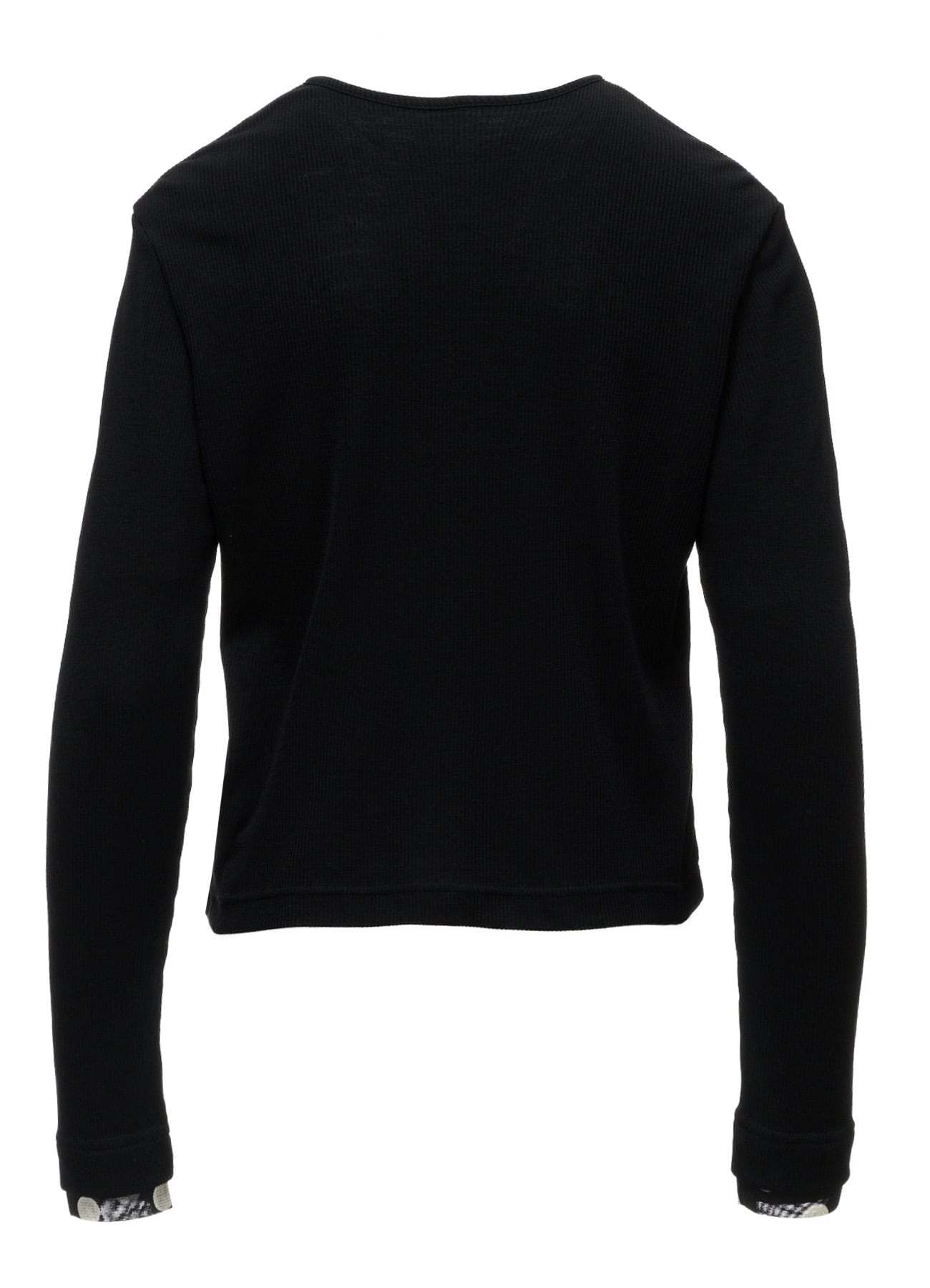DOT PRINT TULLE ROUND NECK CARDIGAN