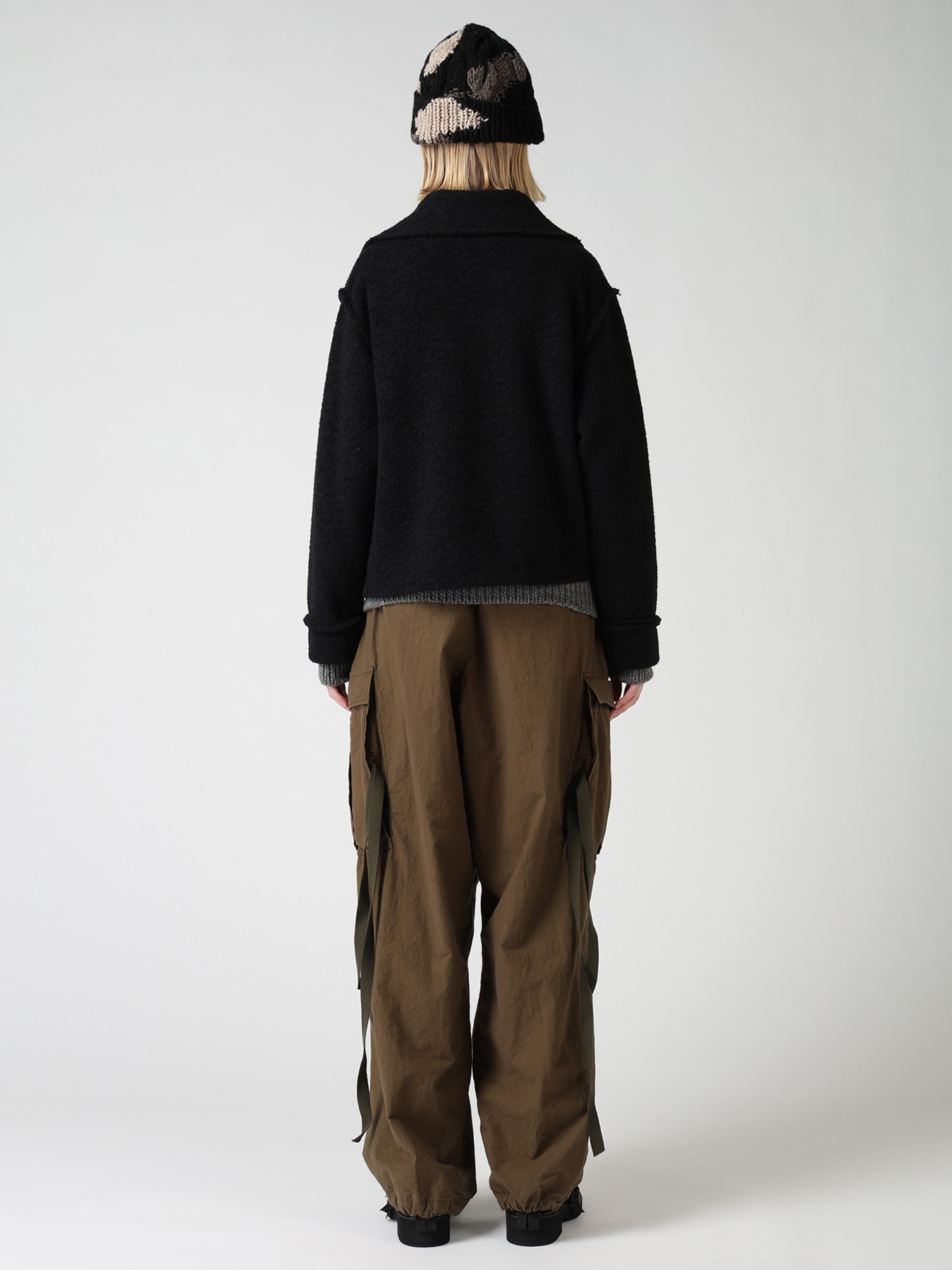 WOOL BLEND BOUCLE SHORT JACKET