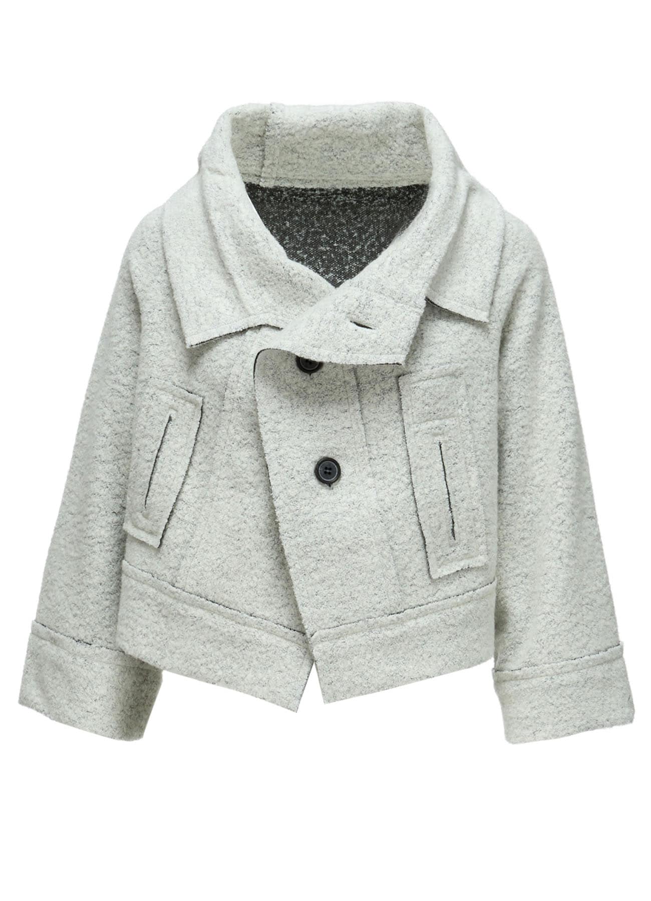WOOL BLEND BOUCL? 3-BUTTON JACKET