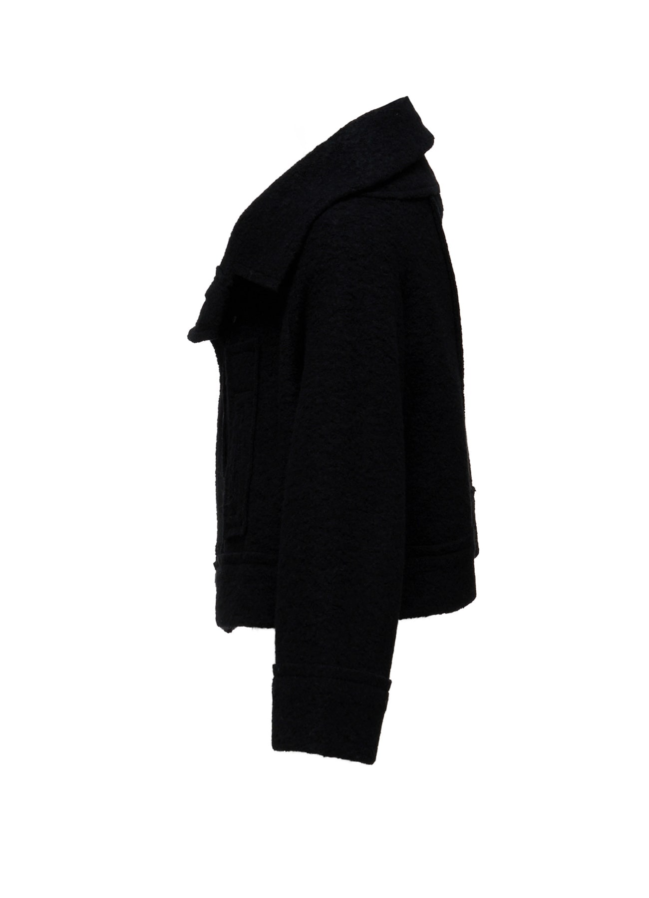 WOOL BLEND BOUCLE 3-BUTTON JACKET