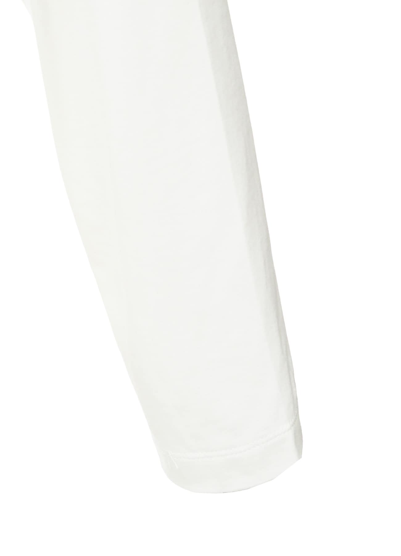 SUVIN JERSEY ASYMMETRIC ROUND NECK T-SHIRT