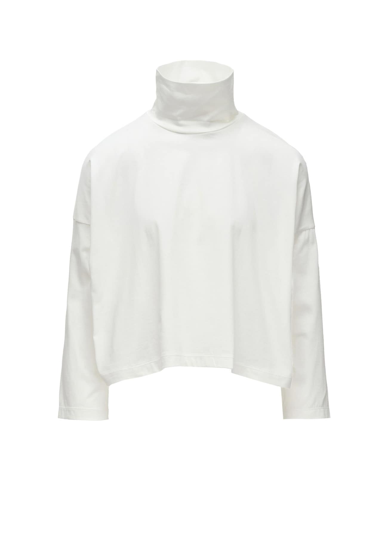 SUVIN JERSEY SHORT HIGH NECK T-SHIRT