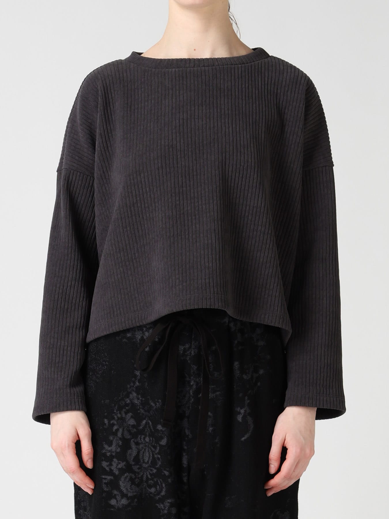 WIDE CORDUROY SHORT T-SHIRT