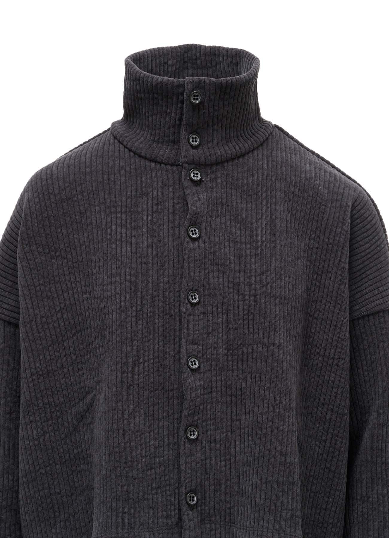 WIDE CORDUROY SHORT CARDIGAN