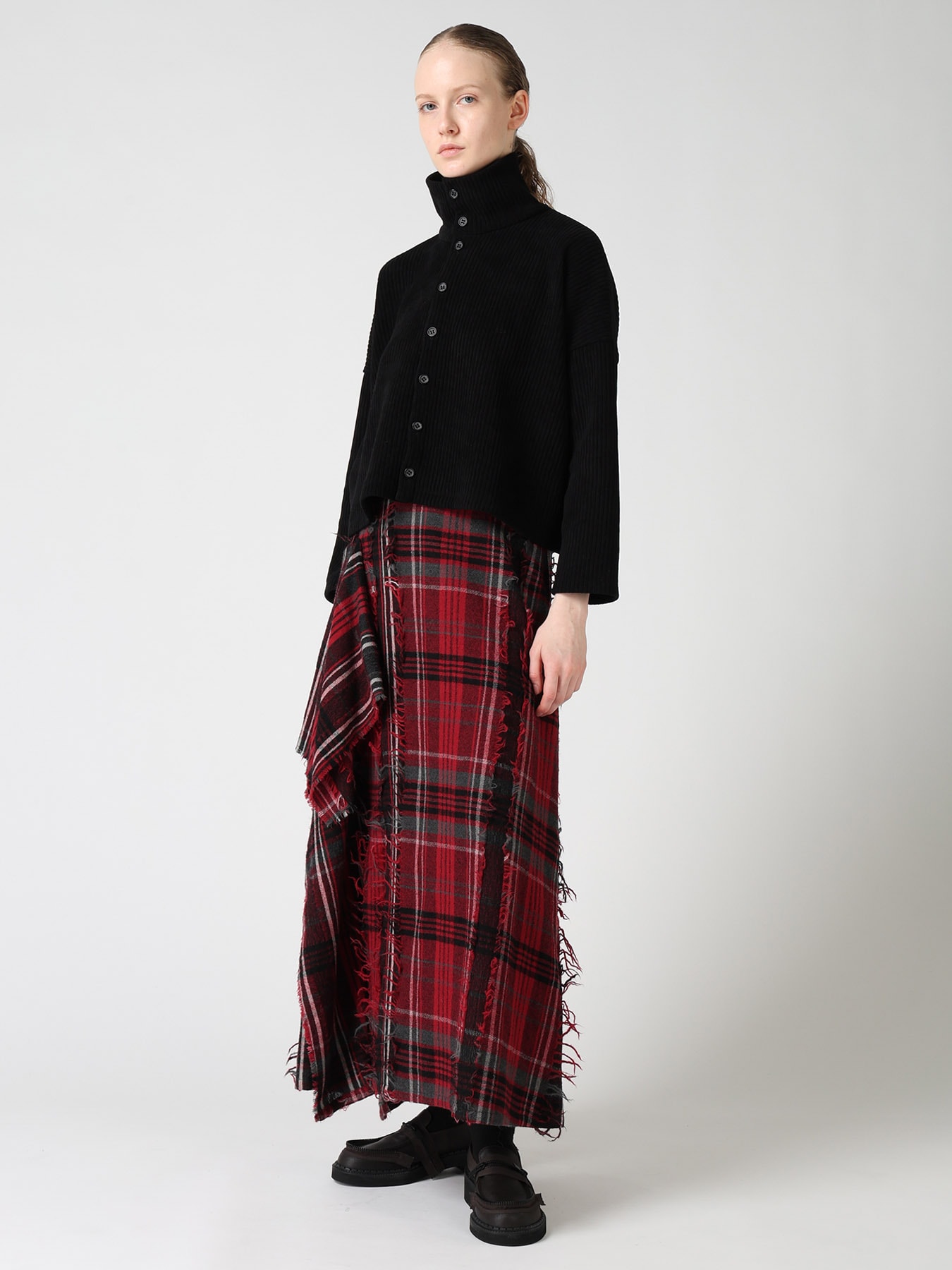WIDE CORDUROY SHORT CARDIGAN