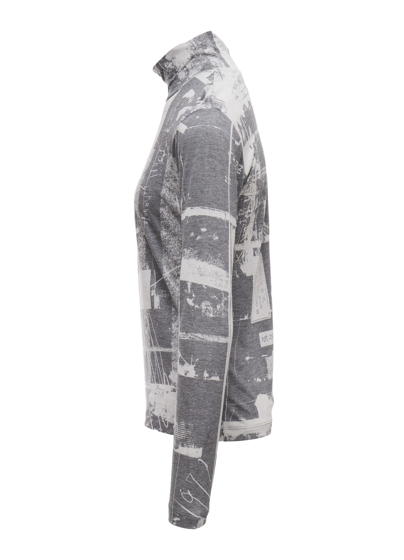 "DESOLATE CITY" JERSEY LONG SLEEVE HIGH NECK T-SHIRT