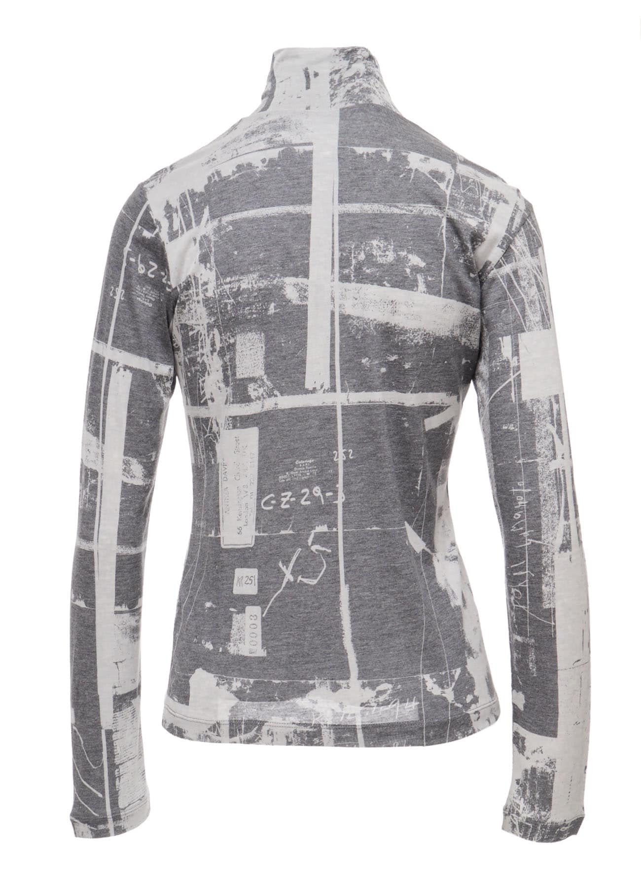 "DESOLATE CITY" JERSEY LONG SLEEVE HIGH NECK T-SHIRT