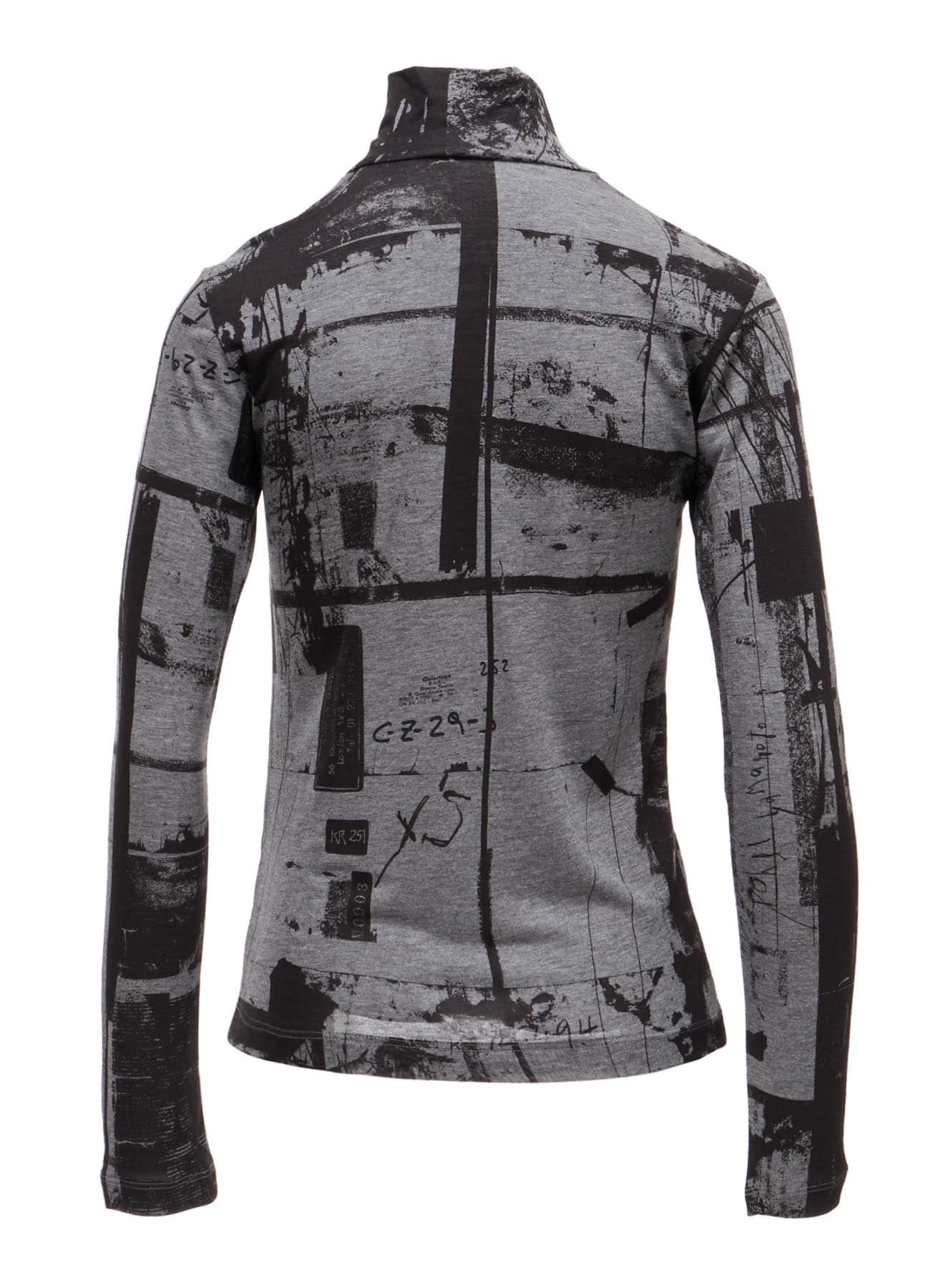 "DESOLATE CITY" JERSEY LONG SLEEVE HIGH NECK T-SHIRT