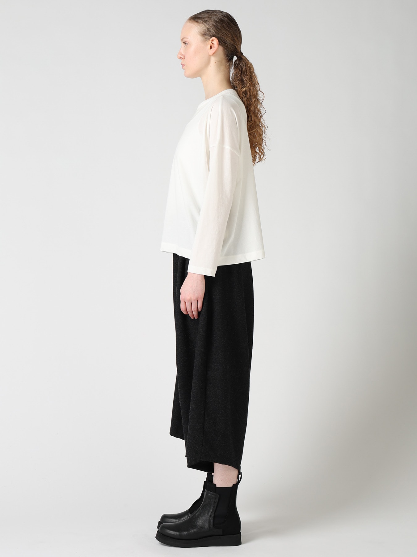 HARD TWISTED JERSEY ROUND NECK SHORT T-SHIRT