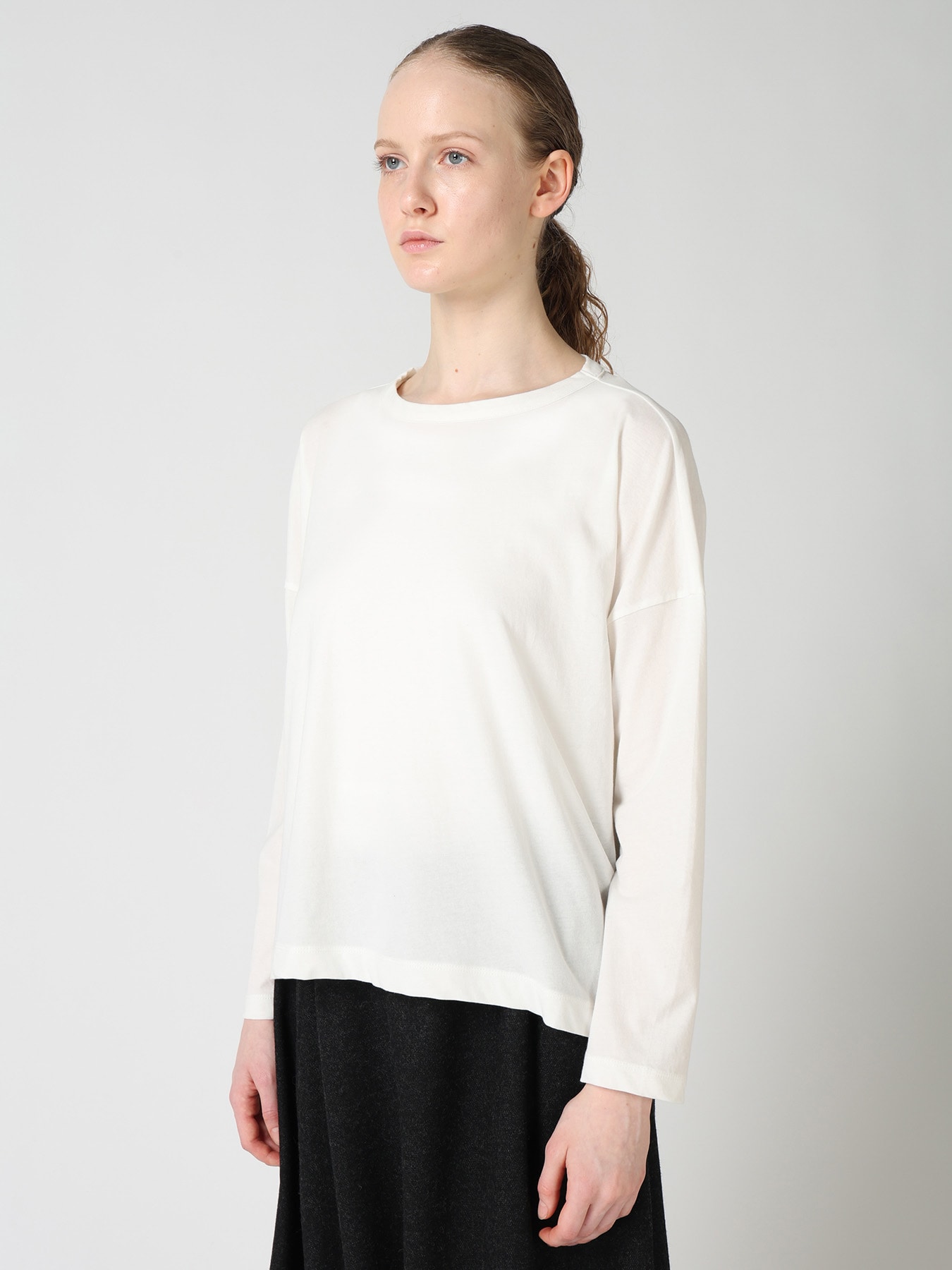 HARD TWISTED JERSEY ROUND NECK SHORT T-SHIRT