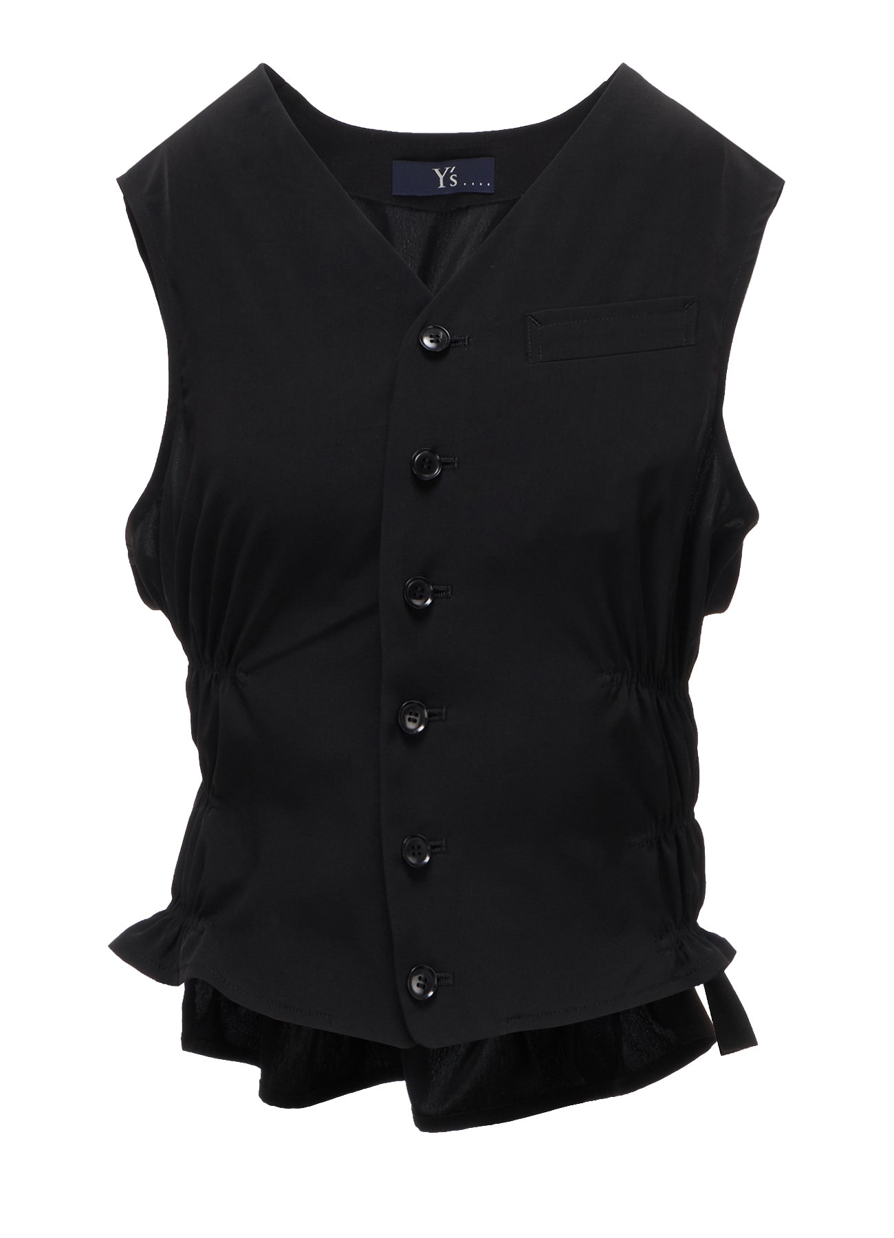 TA/PE SUPER VIYON TUSSER GATHERED VEST