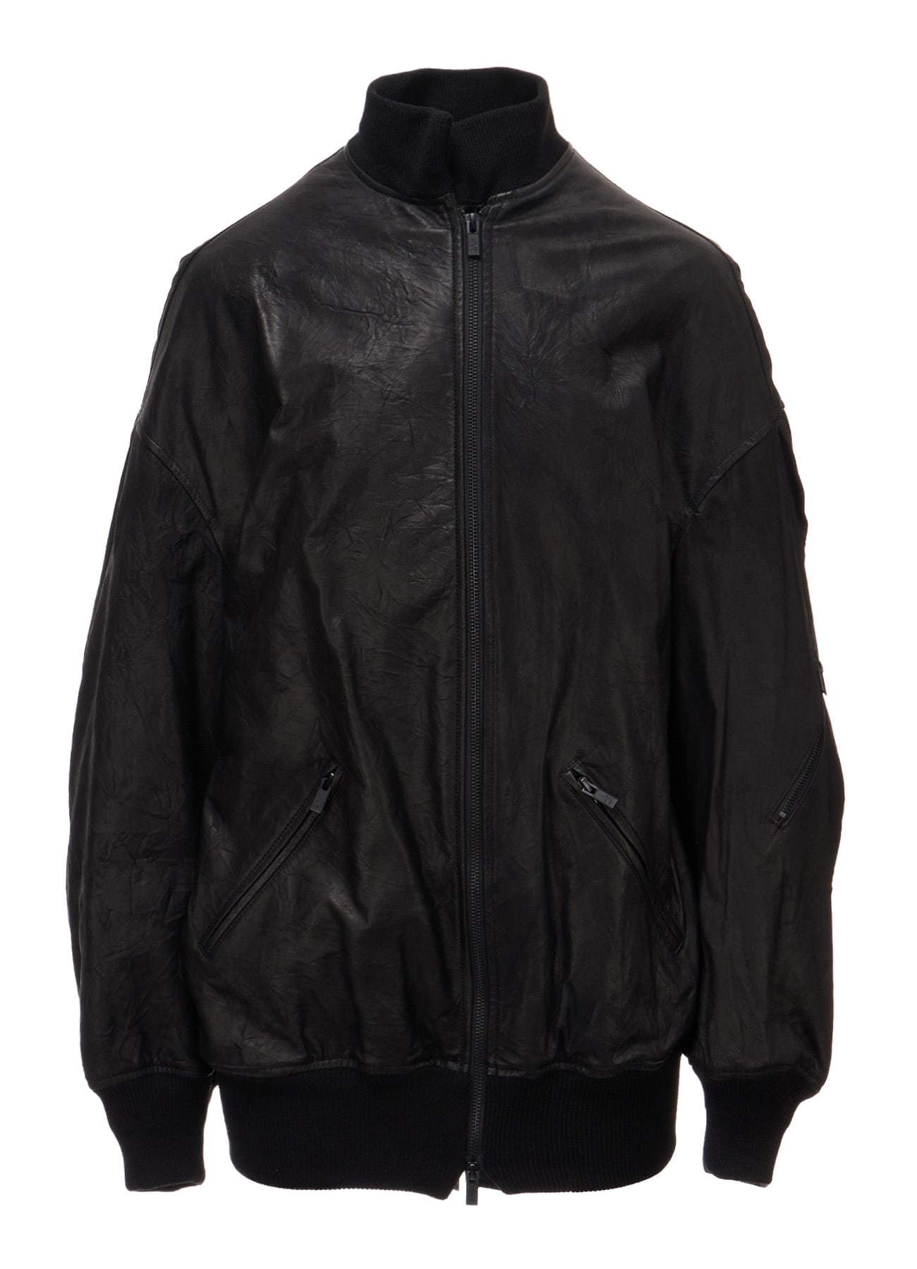 SOFT LEATHER DOUBLE ZIP BLOUSON